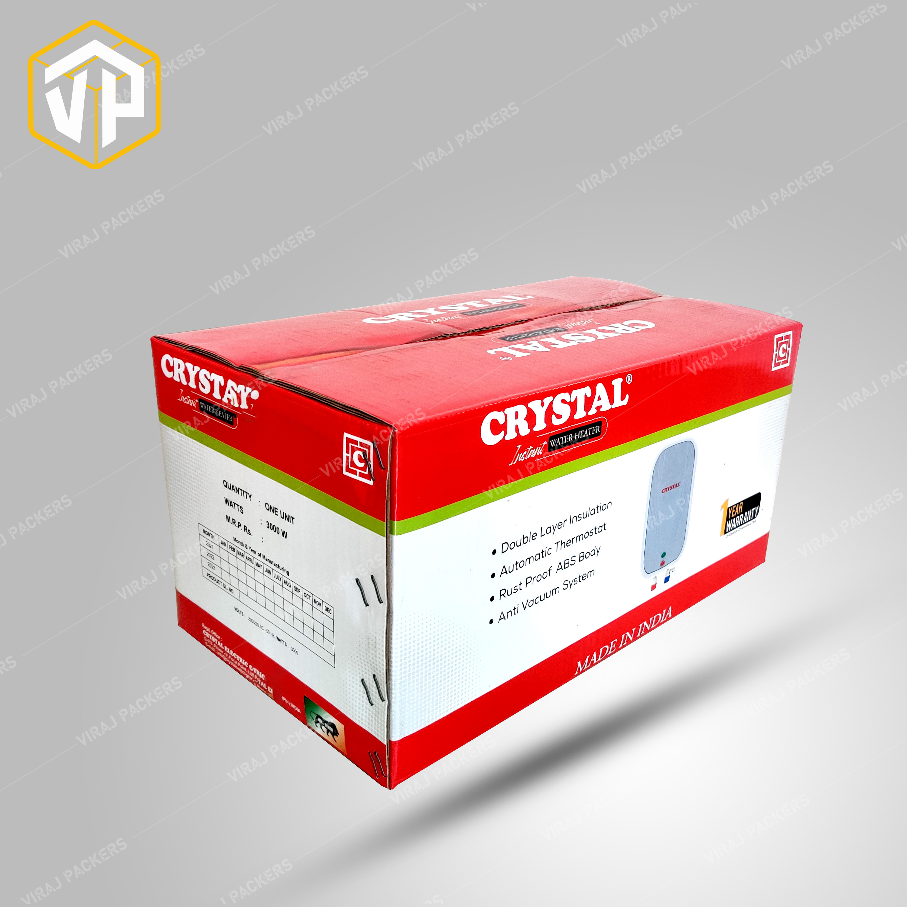Geyser Packaging Box Manufacturer And Supplier