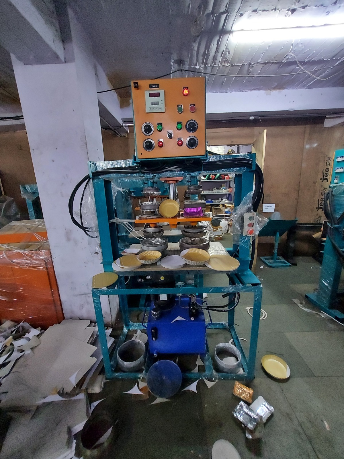 Green Fully Automatic Hydraulic Paper Plate Making Machine