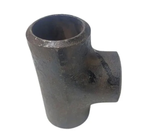 Stainless Steel Pipe Tee - Black, Round Section Shape | Durable, High-Quality Build, BS Standard Specifications for Seamless Connections