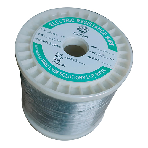 Steel Electric Resistance Wire - Durable Steel Material, Grey Color Coating | Ideal for High-Temperature Industrial Use, Warranty Included