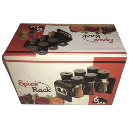 Corrugated Spices Packaging Box - Eco-Friendly Corrugated Board Paper, Rectangular Shape, Glossy Finish , Lightweight and Easy to Assemble