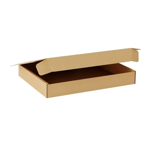 Interlock Corrugated Box - High-Quality Paper Material, Rectangular Shape, Matte Brown Finish | Ideal for Food, Gift & Crafts Packaging