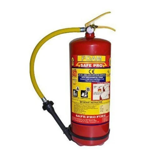 Foam Base Fire Extinguisher - Mild Steel, Red Color | +5°C to +60°C Temperature Range, Easy Operation for Fire Safety in All Environments