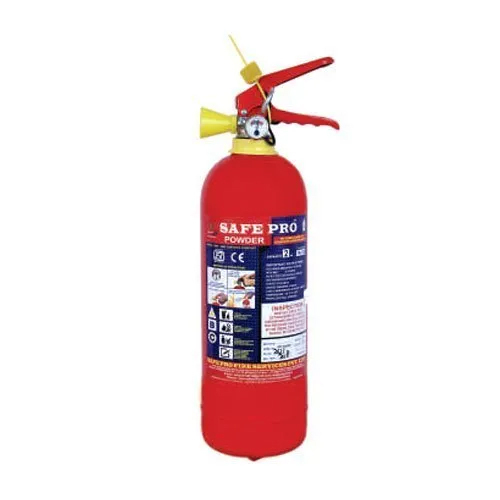 Dry Powder Fire Extinguisher - Mild Steel, Red Color, Temperature Range -30 DegreeC to +60 DegreeC Celsius | Ideal for Flammable Liquids, Gases & Electrical Fires