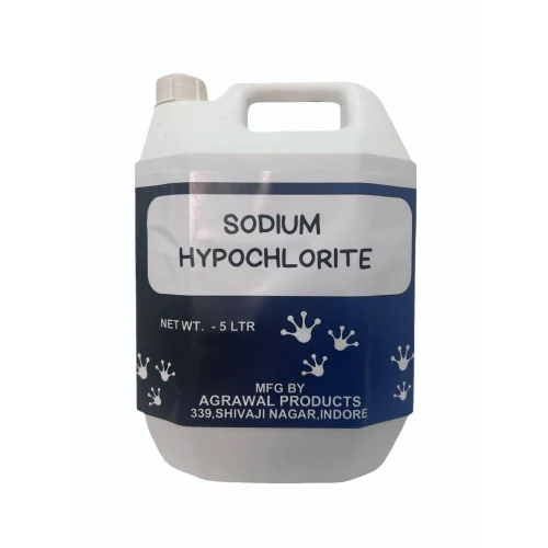 5L Sodium Hypochlorite - Liquid Cleaning Solution | Versatile Surfactants for Multiple Uses, Suitable for All Ages, Store in Dry Place