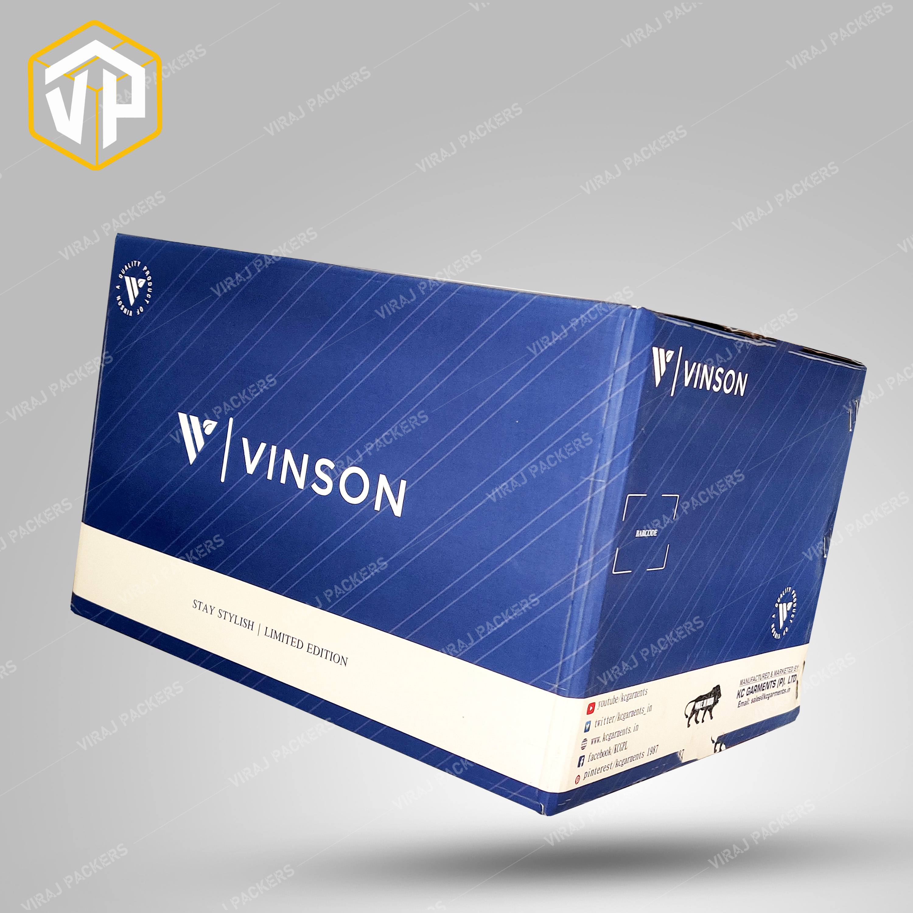 Premium Quality Garment Master Packaging Boxes - Paper Material, Customized Sizes, Square Shape, Glossy Lamination, Uv Offset Printing - Secure Closure, Custom Branding Options, Elegant Presentation