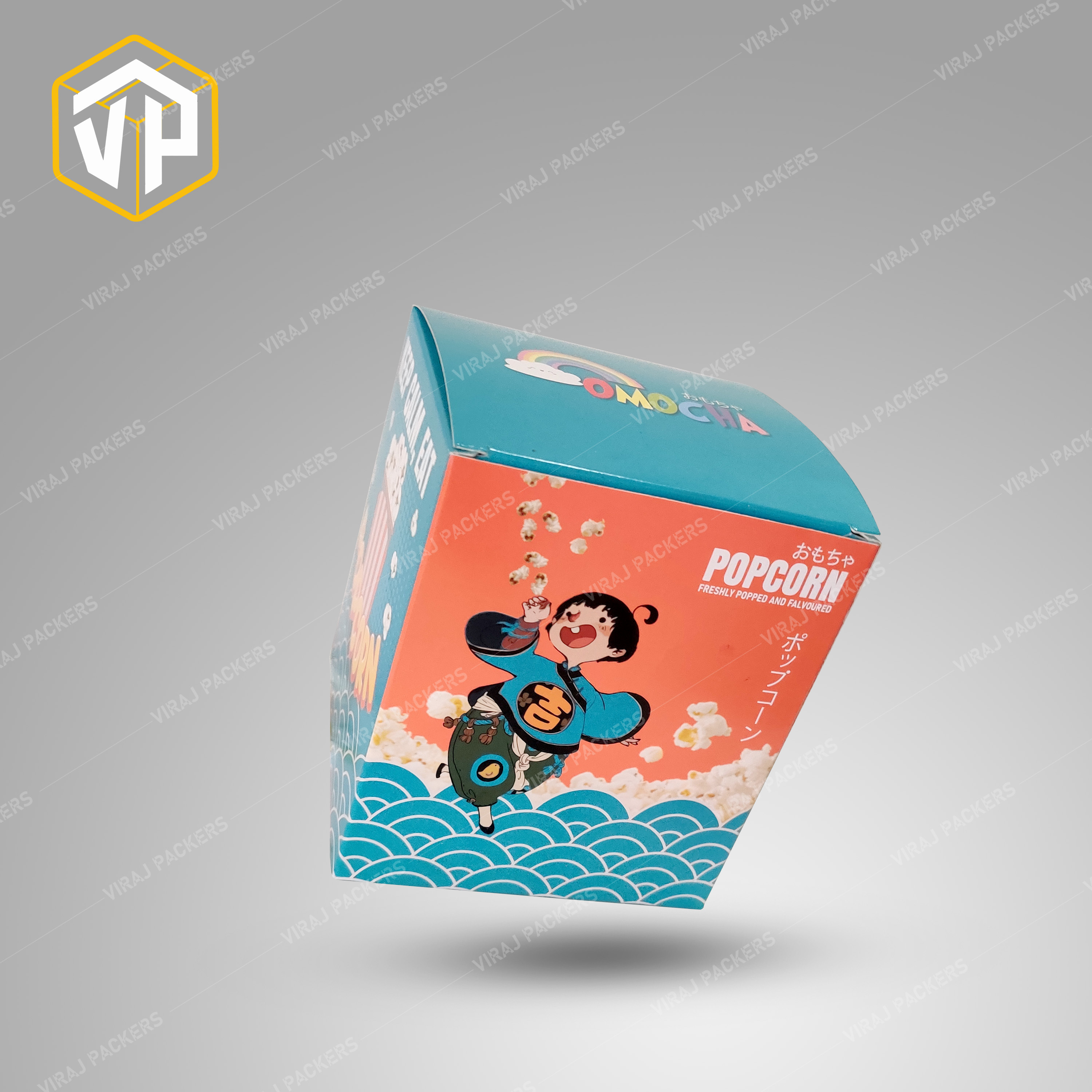 Fried Chicken Packaging Box With Customized Printing - Paper Material, Customized Size, Glossy Laminated Surface | Grease-resistant, Secure Closures, Vibrant Branding Options