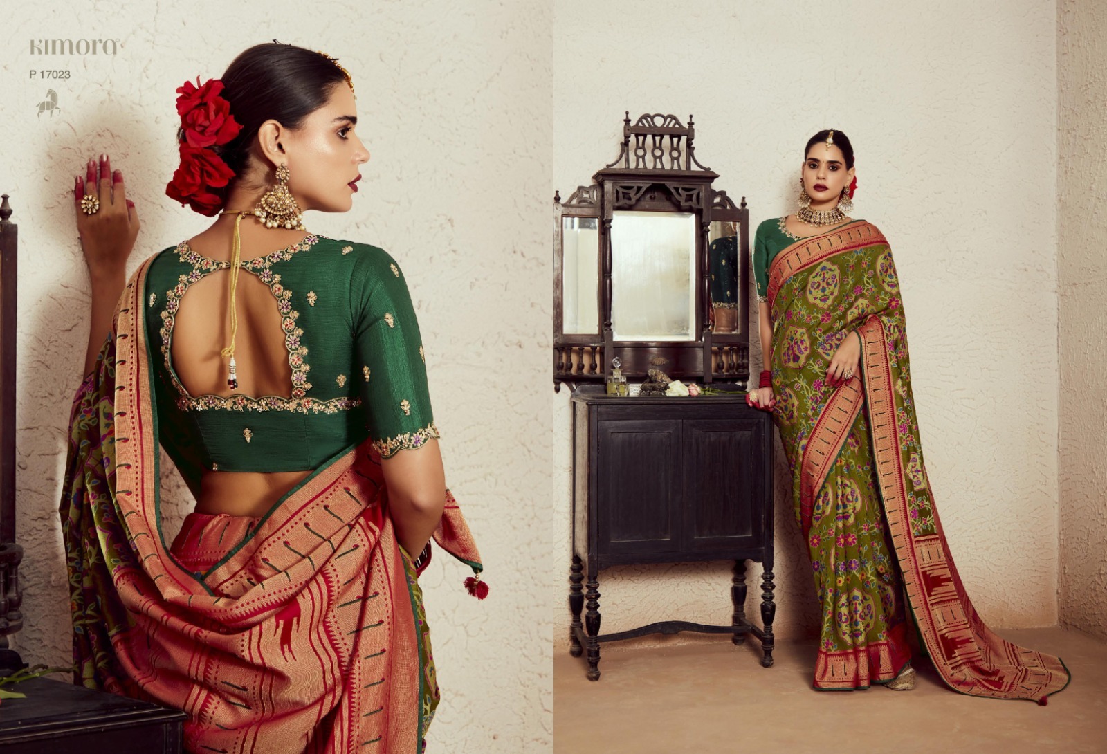 Soft Brasso Saree - Color: 10