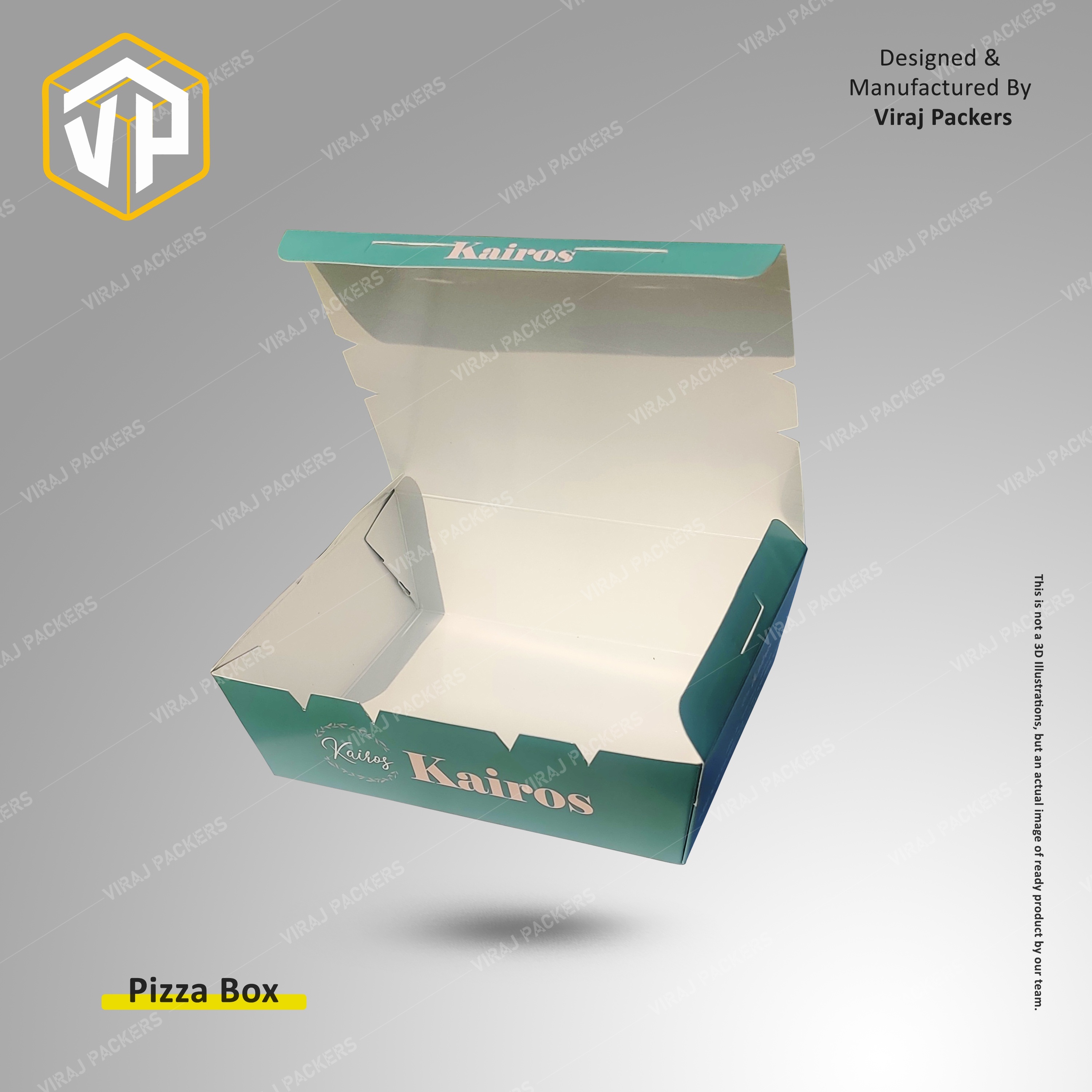 Octagonal Printed Pizza Packaging Boxes - Food-grade Cardboard, Customizable Size & Design | Glossy Lamination, Ventilation Holes For Freshness