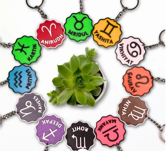 Customized Promotional Keychain - Color: Multiple Color Options