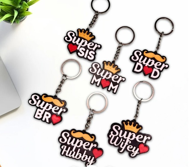 Customized Promotional Keychain - Color: Multiple Color Options