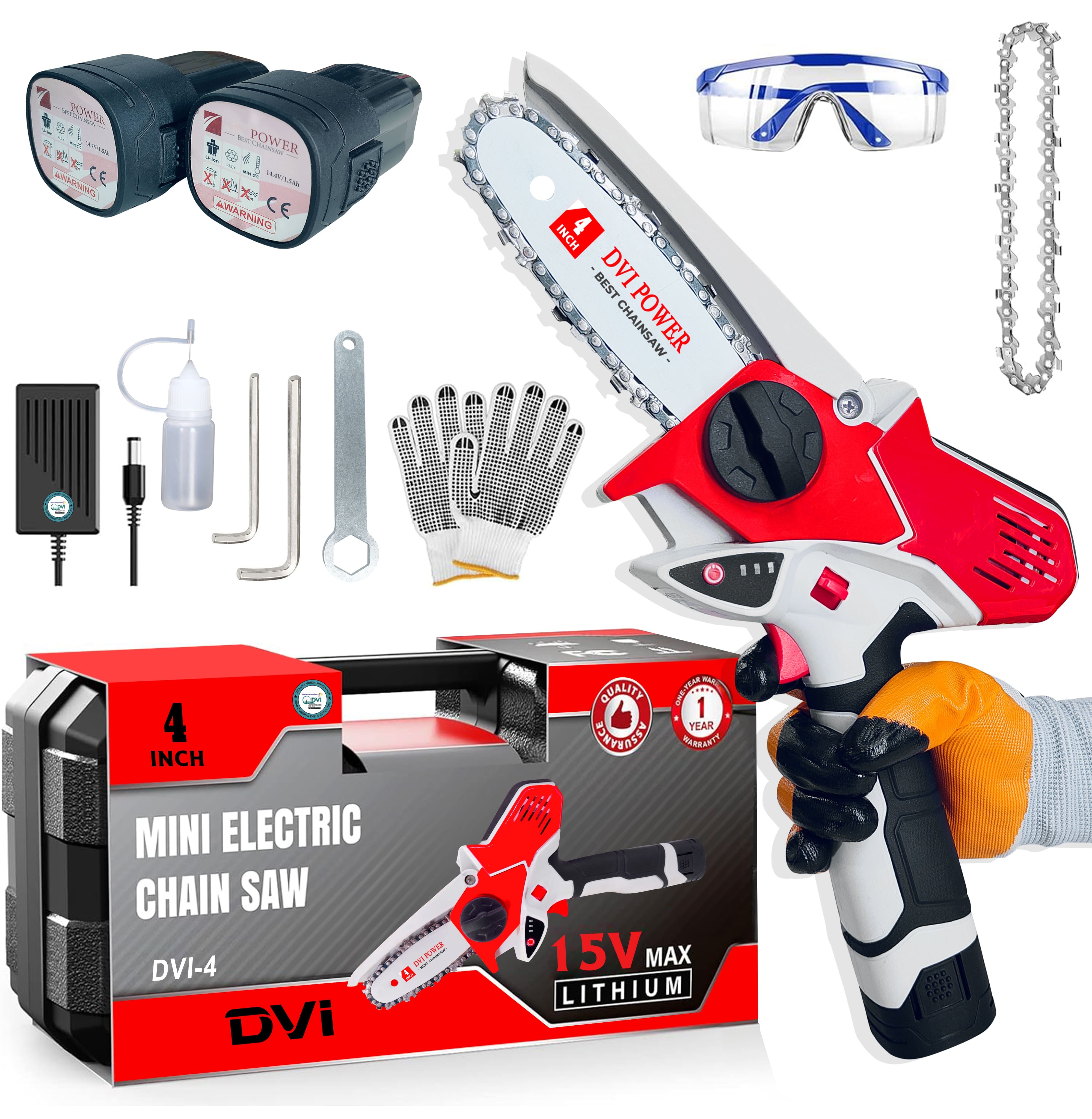 Cordless Chain Saw 4 Inch - Height: 31 Centimeter (Cm)