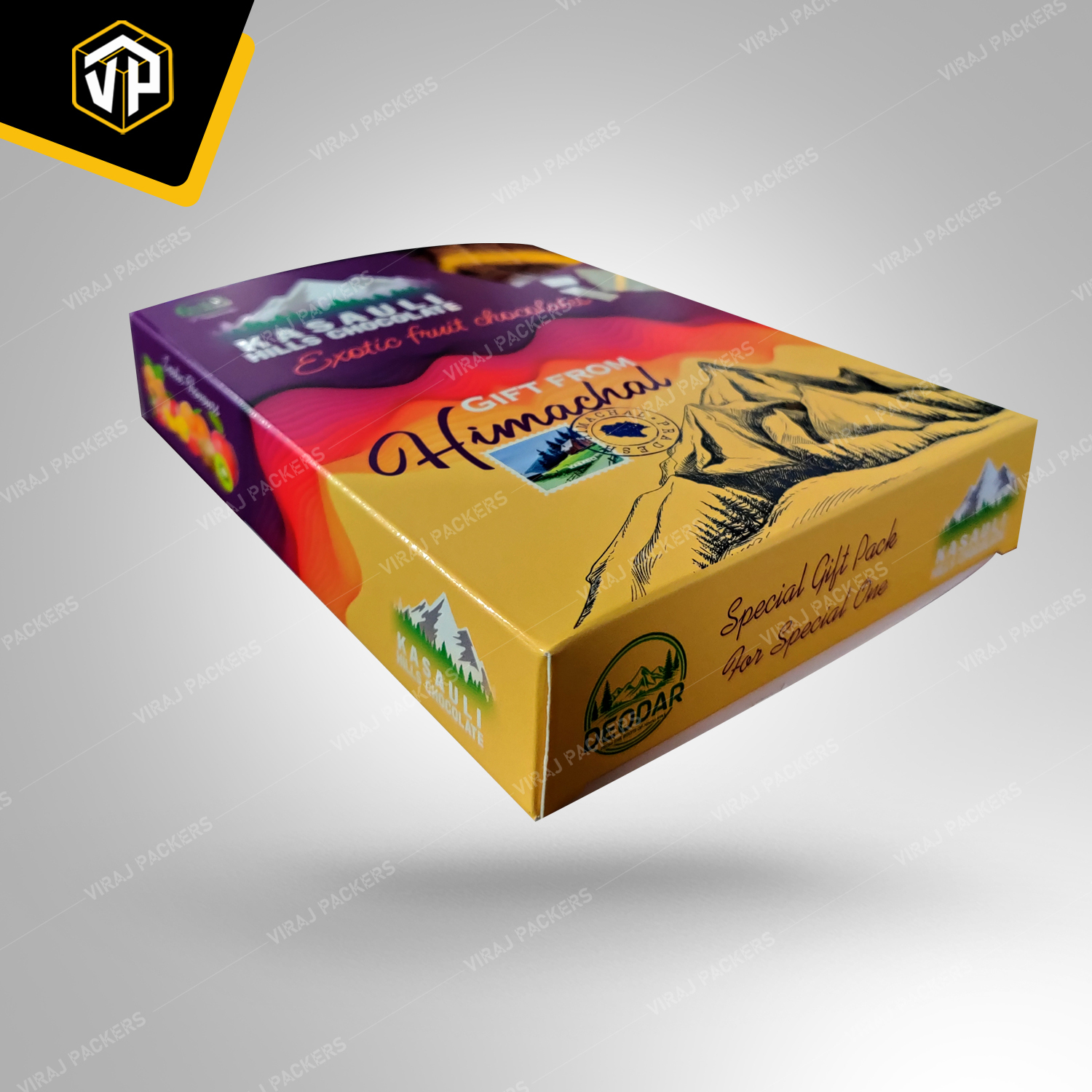 Custom Printed Chocolate Packaging Box - Paper, Customized Size, Glossy Lamination, Uv Offset Printing | Sturdy Design, Secure Closures, Customizable Branding