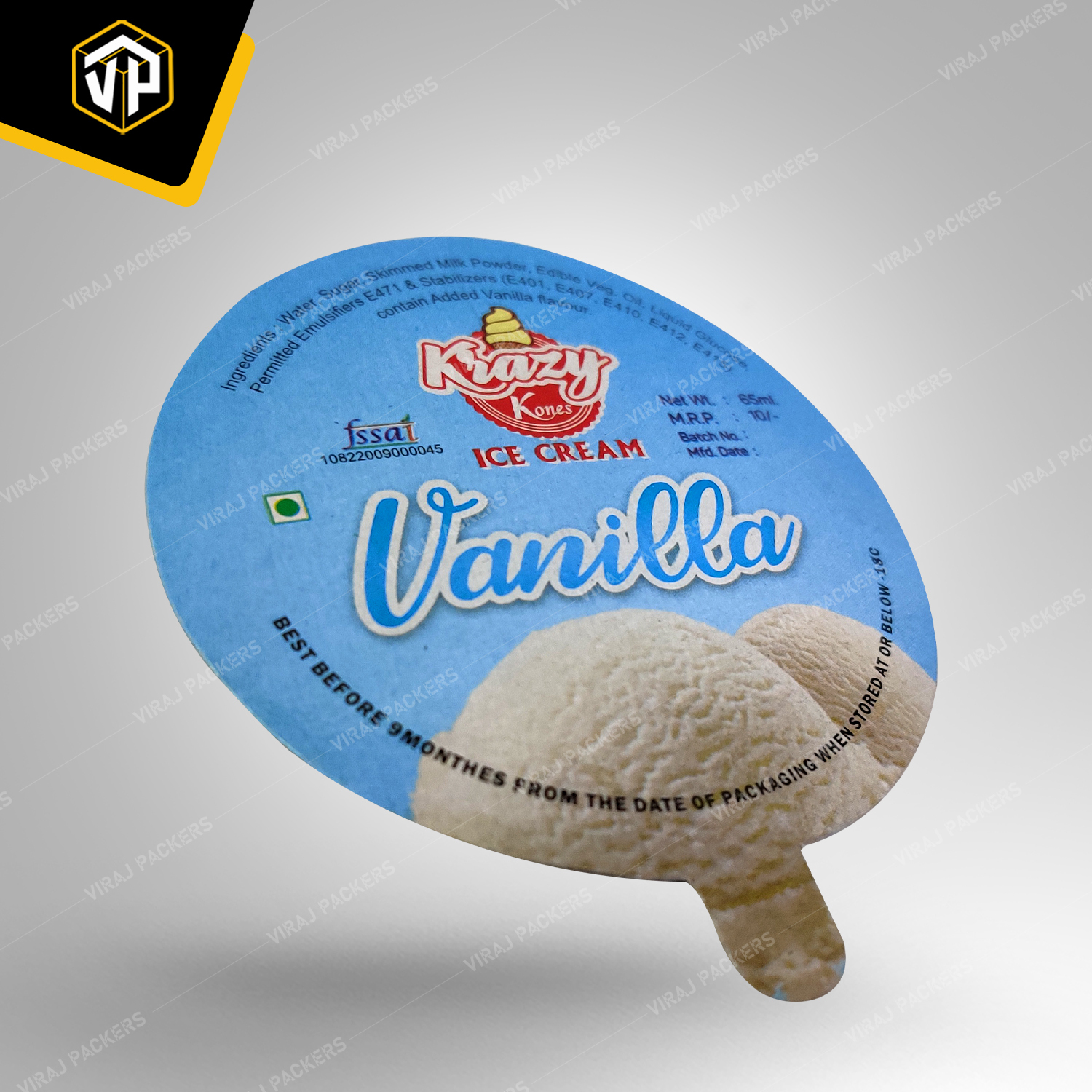 Ice Cream Cup Paper Lid / Cap Manufacturers - Food-grade Paper, Customized Size, Grease-resistant Finish | Snug Fit, Eco-friendly, Customizable Printing Options