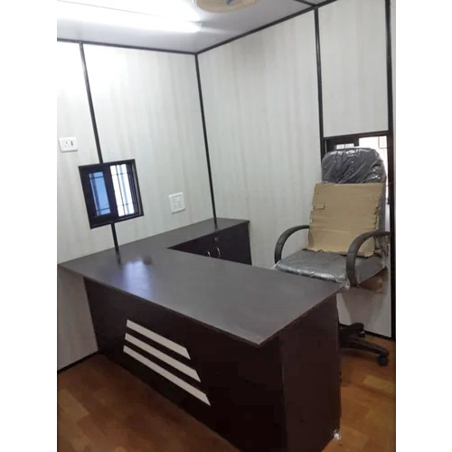 Steel Portable Office Cabin - Color: White