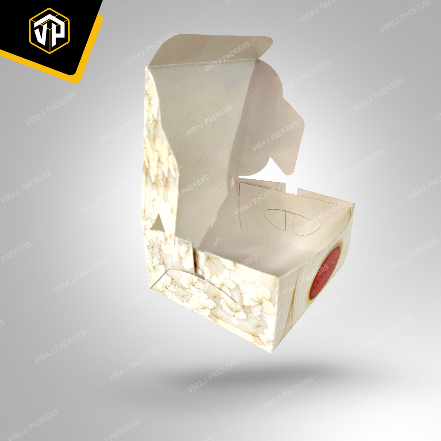 Four Piece Laddu Box - Paper Material, Customized Size, Glossy Lamination Finish | Uv Offset Printing, Secure Closure For Elegant Presentation