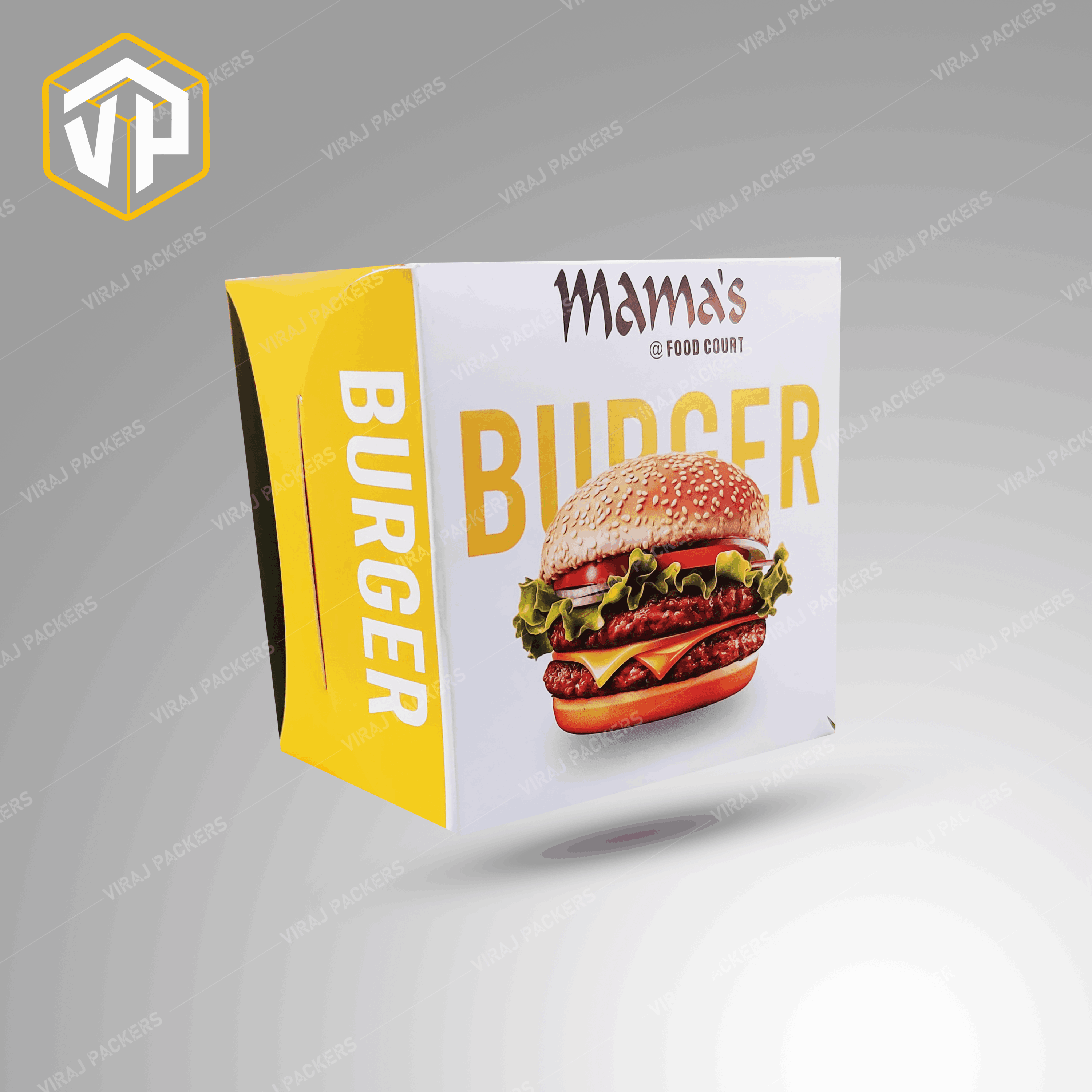 Burger Box / Pizza Box / Dosa Box / Sandwich Box Packaging With Customized Printing - Paper Material, Customized Size, Glossy Finish | Versatile Solutions For Food Service, Secure Closures For Freshness