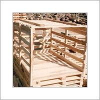 Industrial Wooden Crates - Wood, Standard Size, Light Brown | Handlift 4-Way, Load Capacity 500-1000 kg, Versatile Stacking Solution