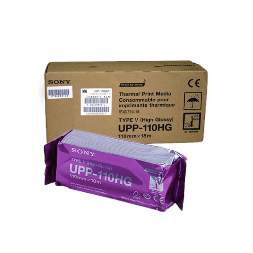 UPP-110HG ECG Paper Roll - 80x20 Meter Thermal Paper, High-Quality Manual Portable Use for Medical Diagnostics
