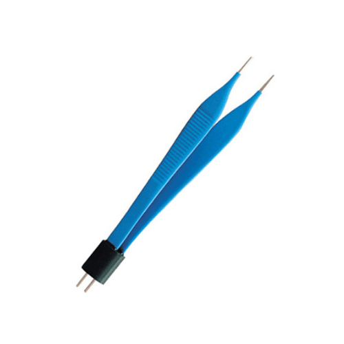 Straight 2 Pin Bipolar Forceps - High-Quality Plastic, Manual Operation, Portable and Sterilized Surgical Instrument for Precise Control
