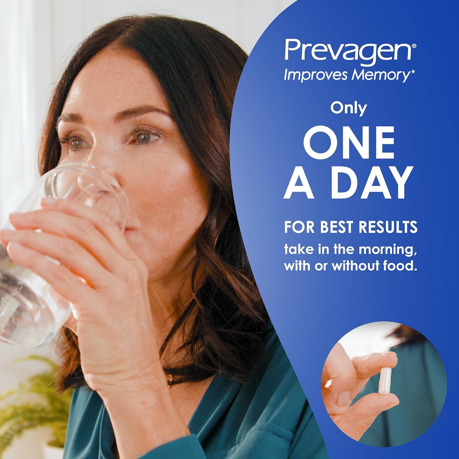 Prevagen Improves Memory - Regular Strength 10mg, 30 Capsules With Apoaequorin & Vitamin D & Prevagen 7-day Pill Minder Brain Supplement For Better Brain Health, Supports Healthy Brain Function