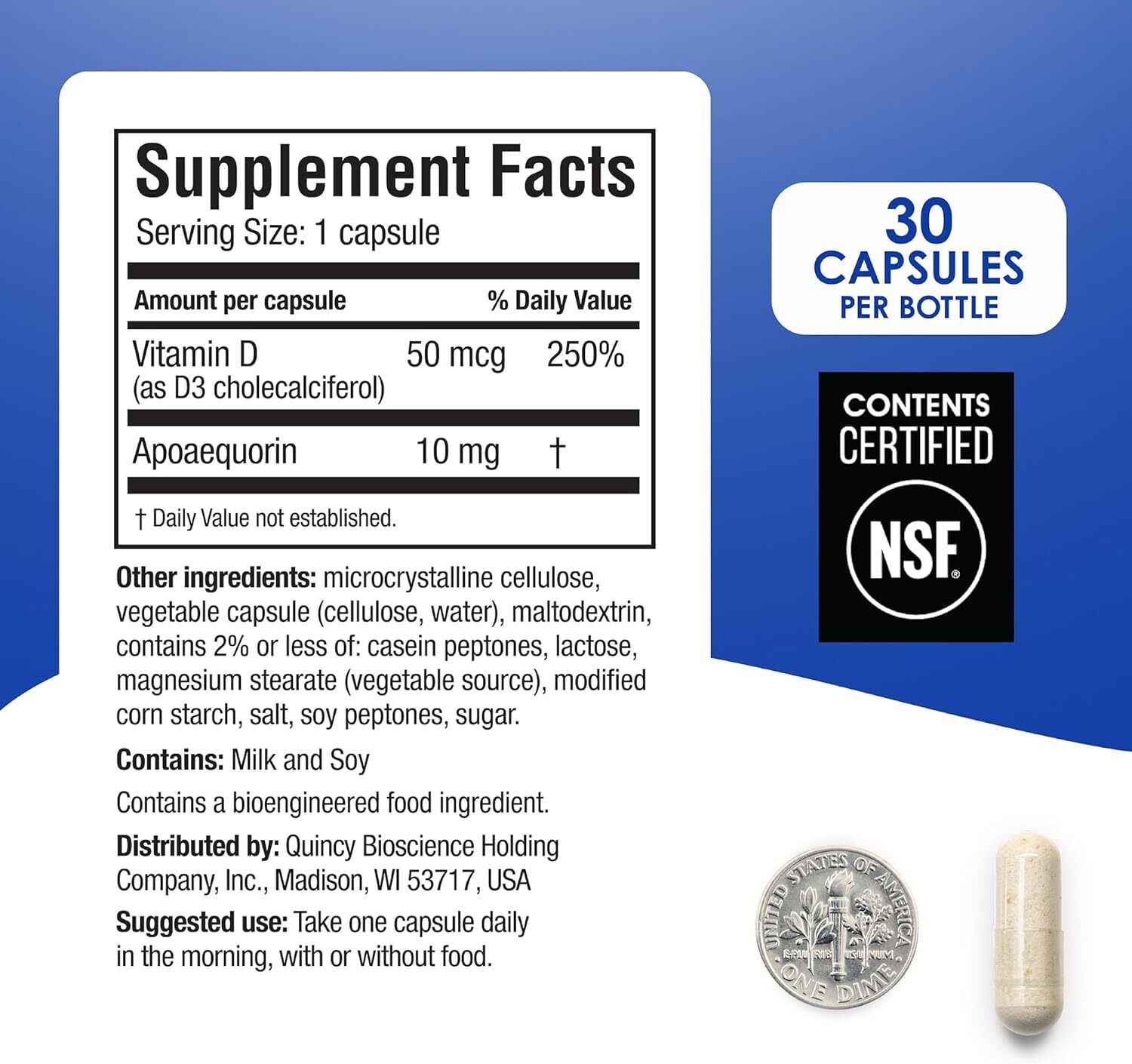 Prevagen Improves Memory - Regular Strength 10mg, 30 Capsules With Apoaequorin & Vitamin D & Prevagen 7-day Pill Minder Brain Supplement For Better Brain Health, Supports Healthy Brain Function