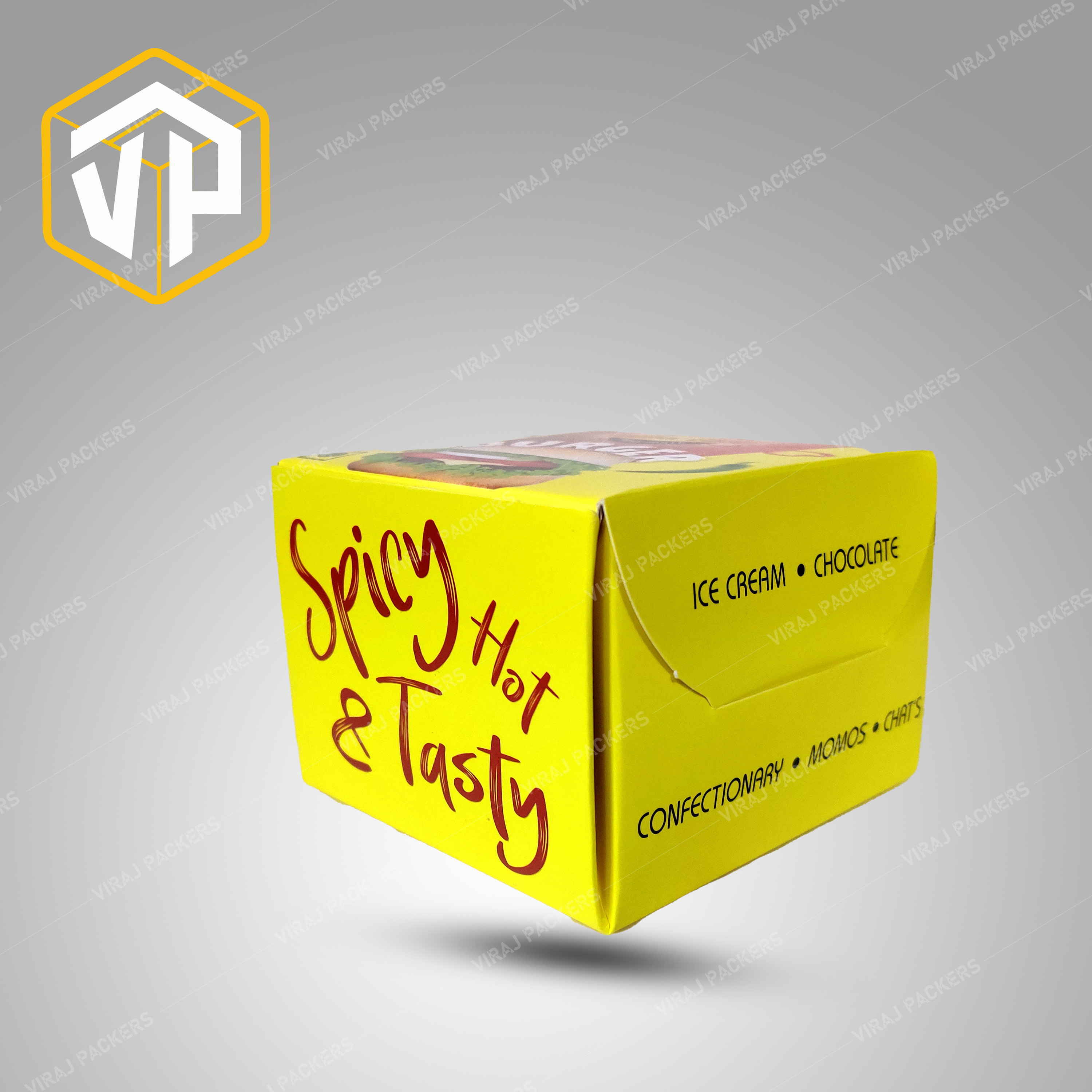 Burger Box Packaging Design - Eco-friendly Paper, Custom Size, Square Shape | Glossy Lamination, Secure Closure For Fresh And Stylish Presentation