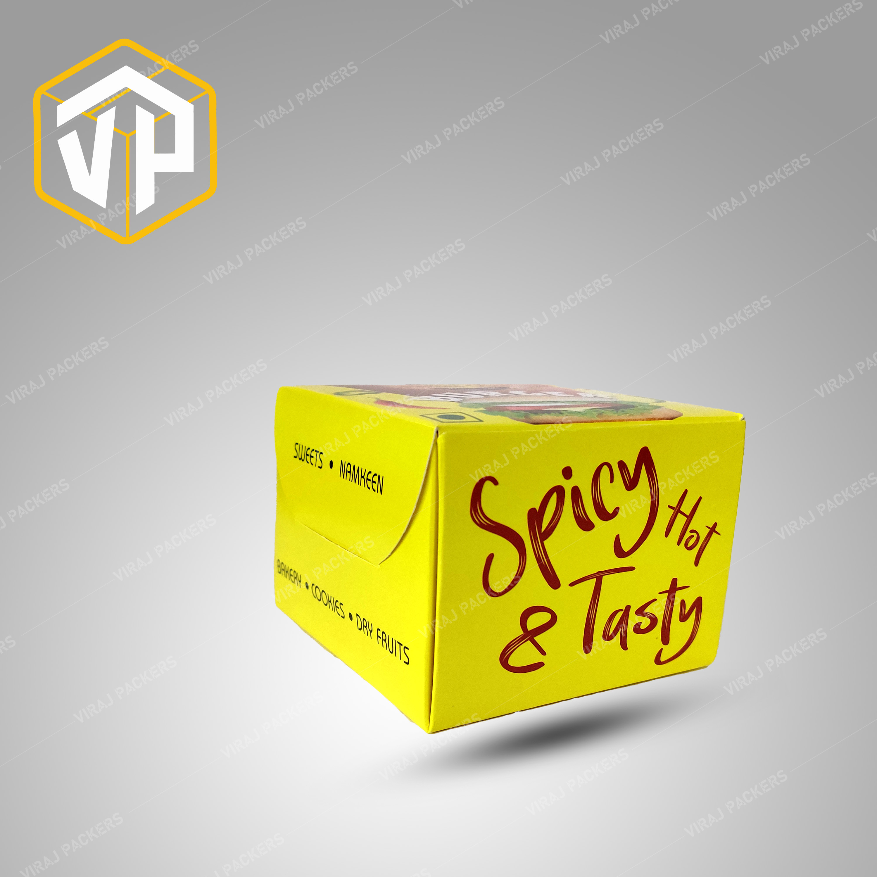 Burger Box Packaging Design - Eco-friendly Paper, Custom Size, Square Shape | Glossy Lamination, Secure Closure For Fresh And Stylish Presentation