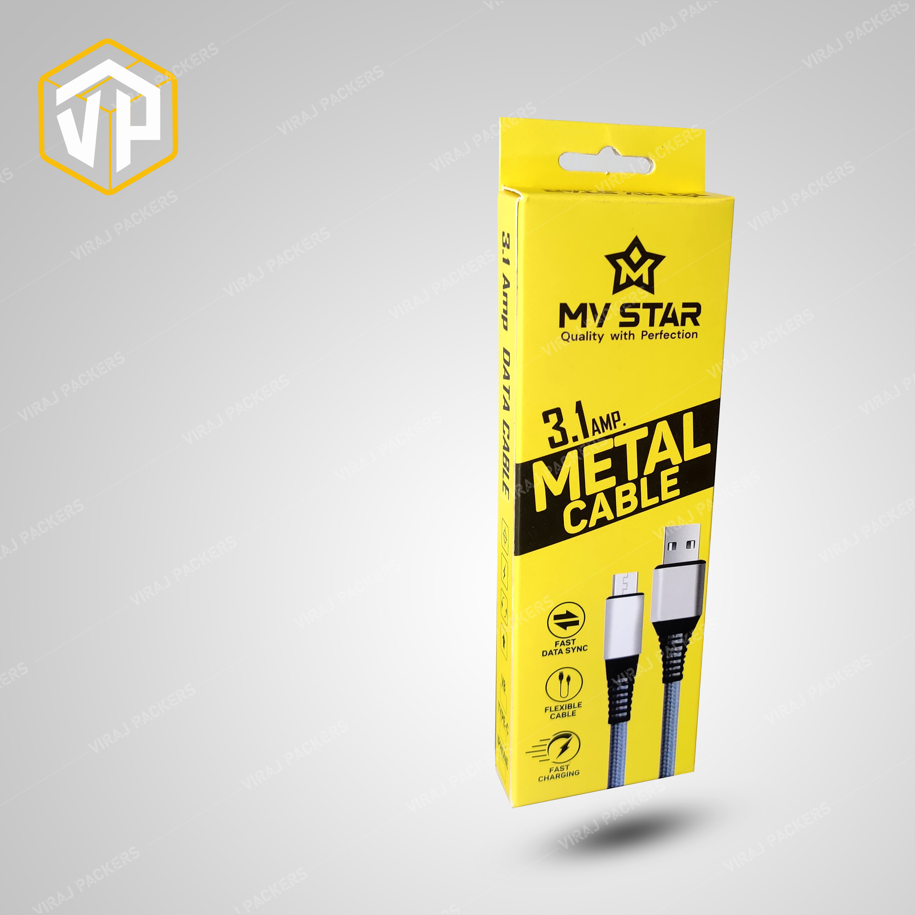 Custom Print Data Cable Packaging Box - Sturdy Material, Customized Size, Glossy Lamination , Secure Closure For Enhanced Product Visibility