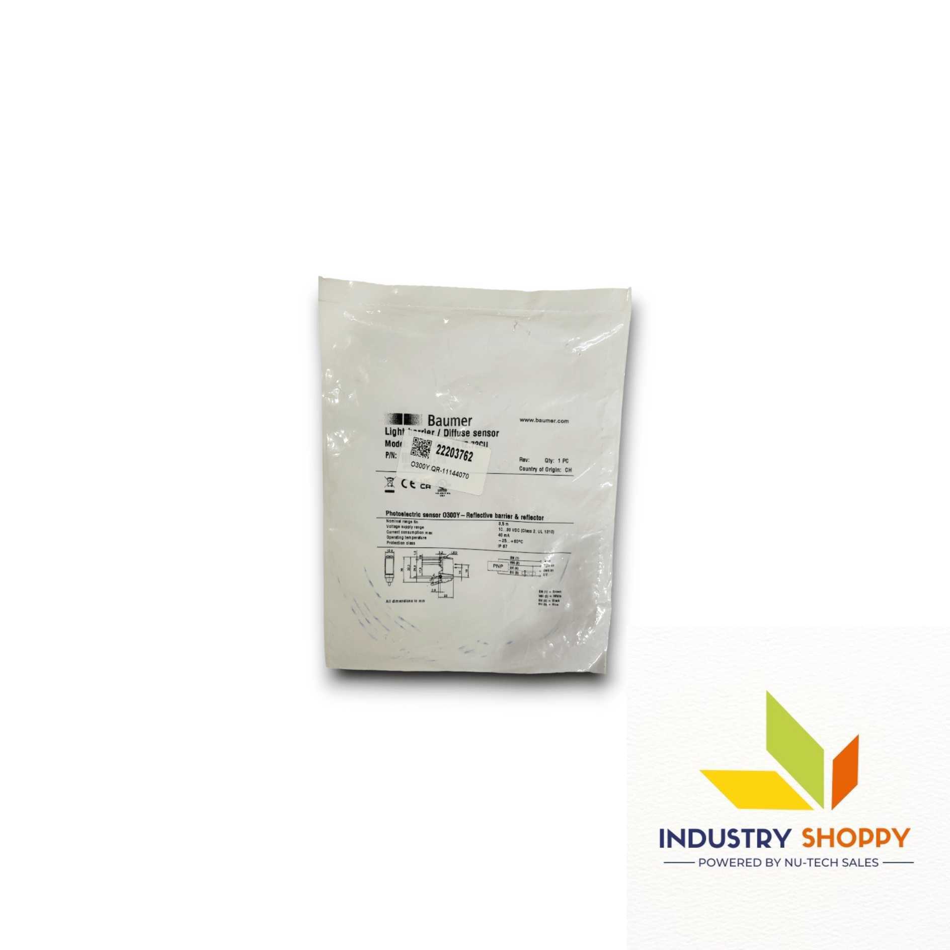 Baumer O300y.qr-11144070 Diffuse Photoelectric Sensor