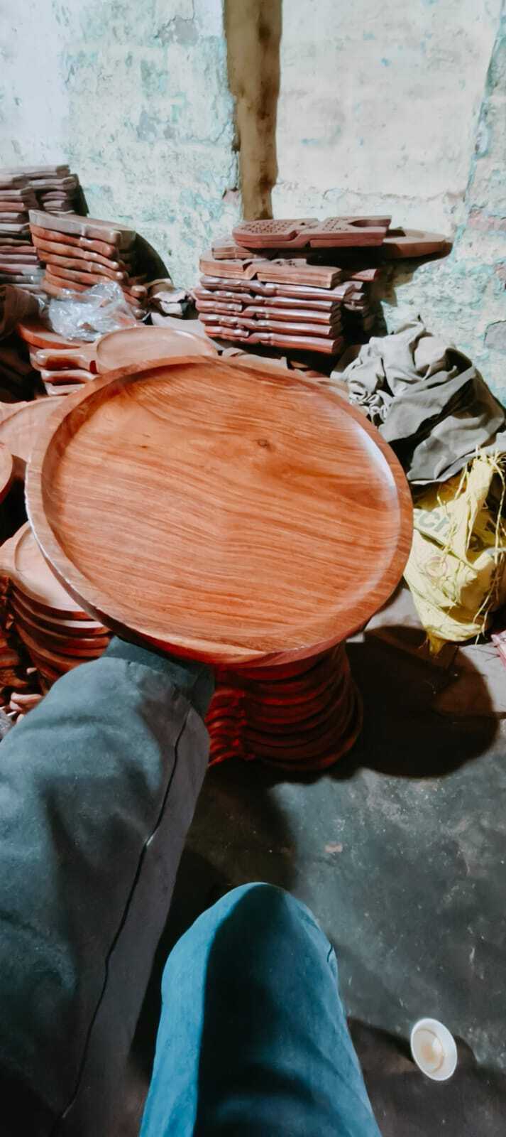 Wooden Pizza Plate