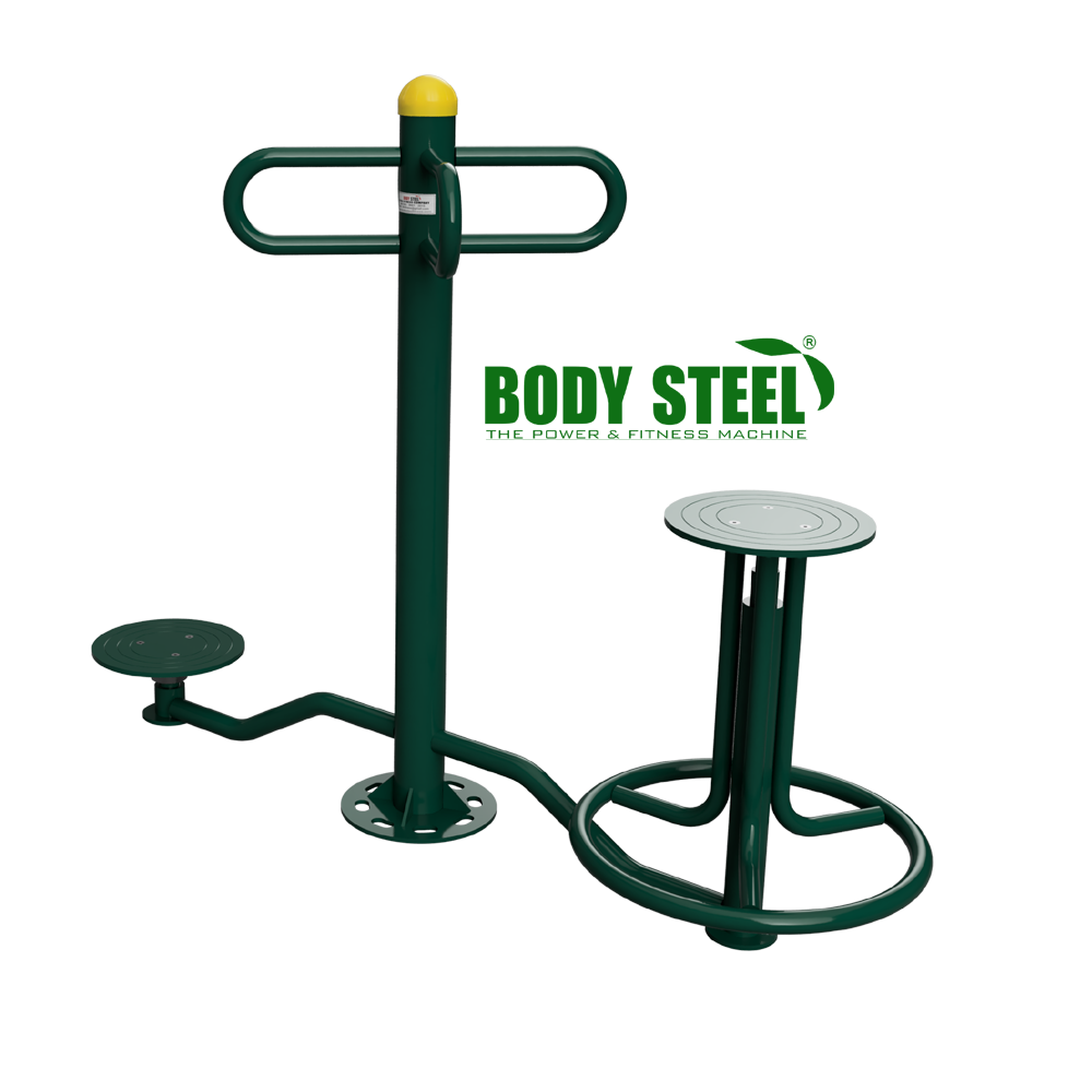 Siting And Standing Twister - Commercial Grade, Manual Operation | Customizable Seat Color, Lifetime Fabrication Warranty, Mig Welding Technology