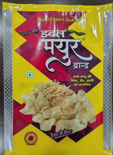 डबल मयूर रॉ पोटैटो चिप्स - कच्चे आलू की सामग्री, नमकीन स्वाद, 2 साल की शेल्फ लाइफ | डिप्स या सालसा के साथ स्नैकिंग के लिए बेहतरीन