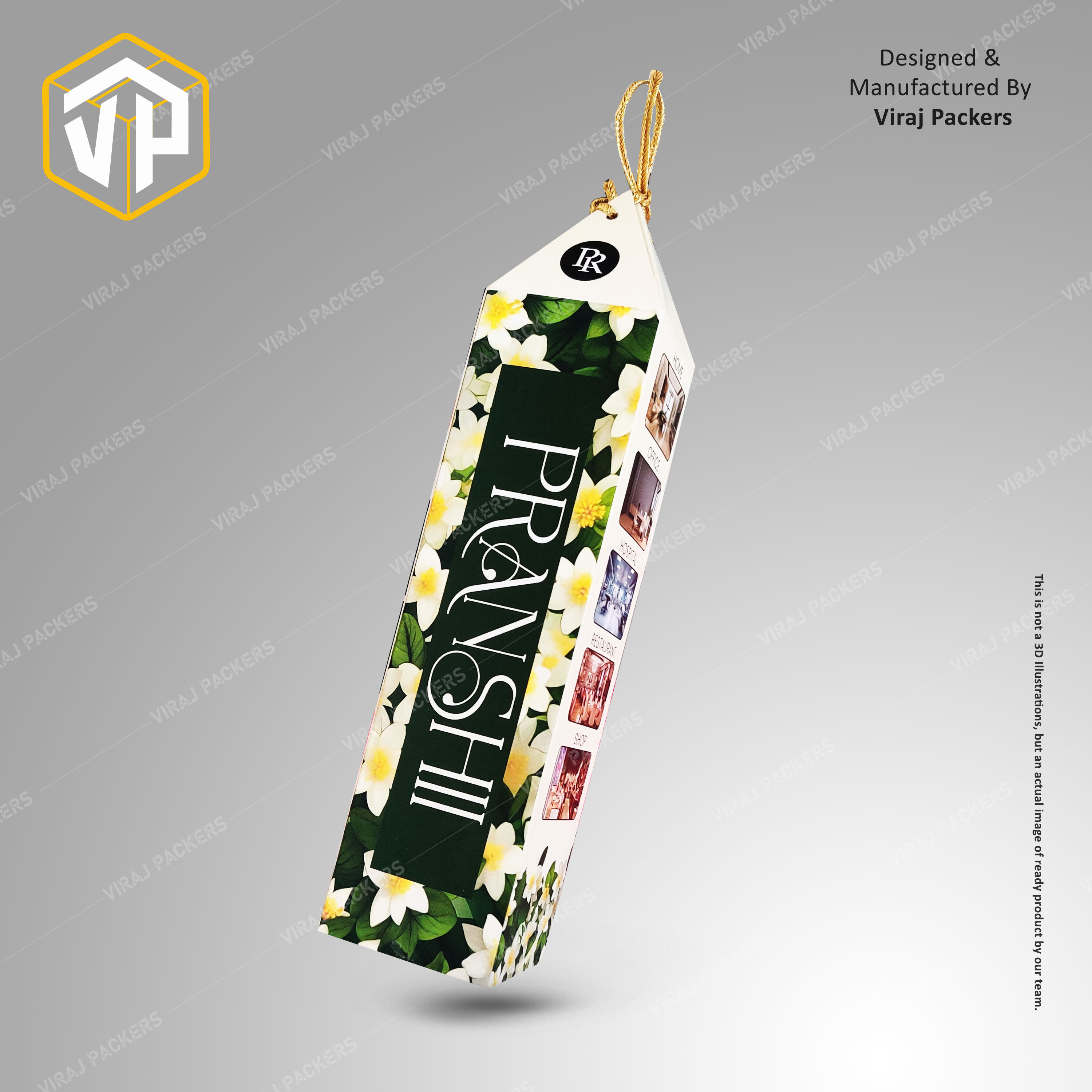 Room Freshner Premium Packaging Box - Paper Material, Customized Size , Glossy Lamination With Eco-friendly Options For Stylish Branding