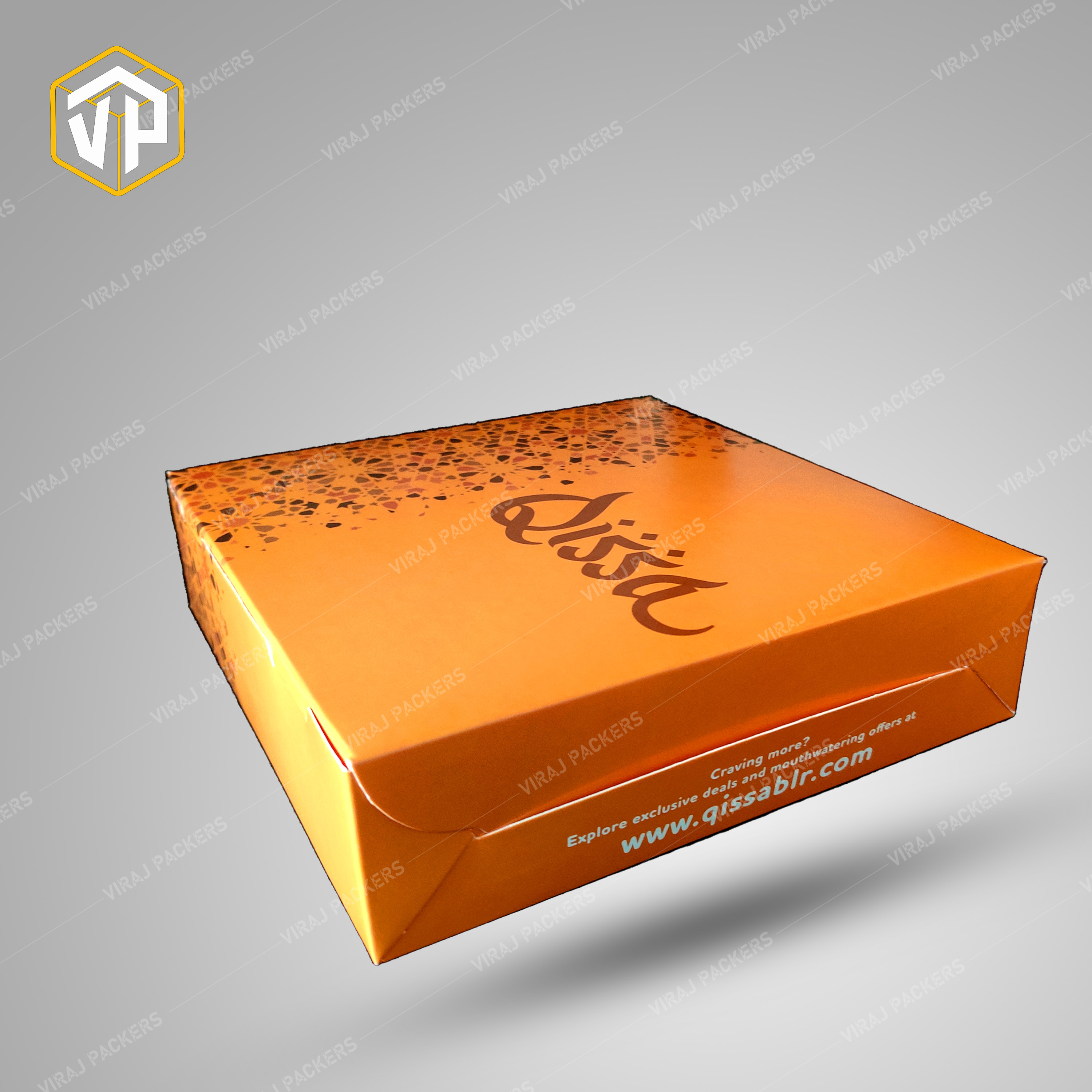 Square Pizza Box 10 Inch - 3-ply Corrugated Cardboard, Uv Offset Printing & Glossy Lamination For Durable & Customizable Branding