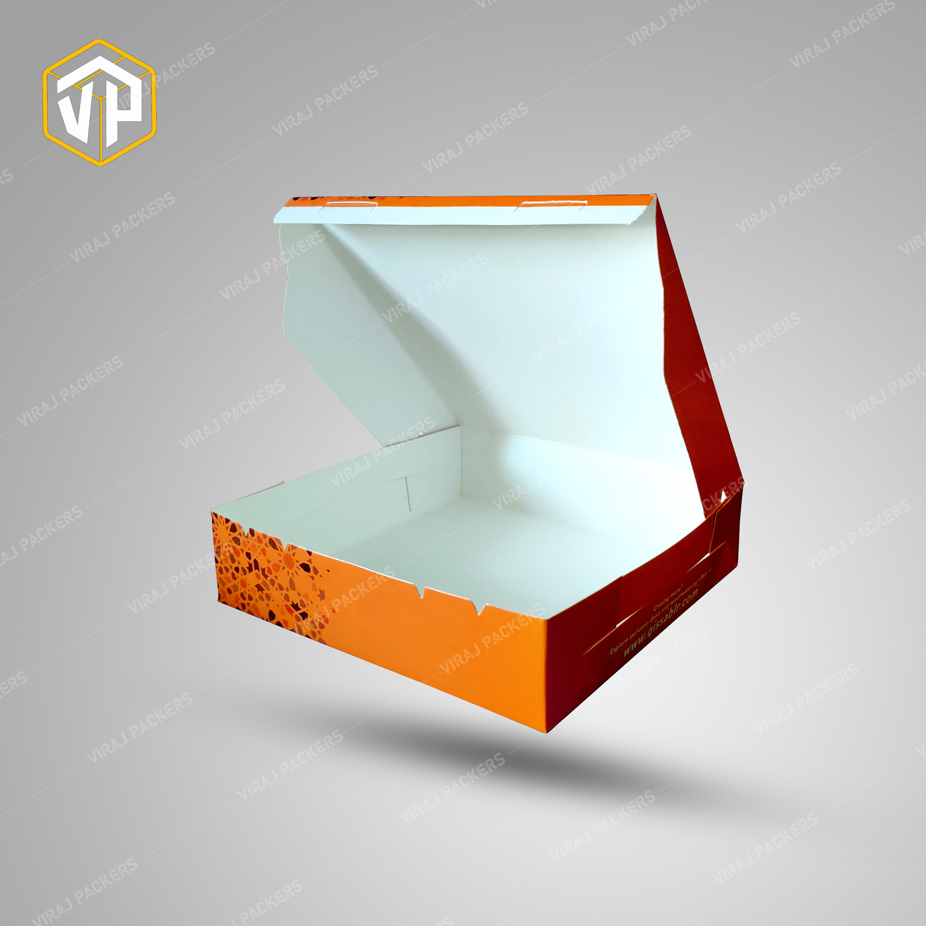 Square Pizza Box 10 Inch - 3-ply Corrugated Cardboard, Uv Offset Printing & Glossy Lamination For Durable & Customizable Branding