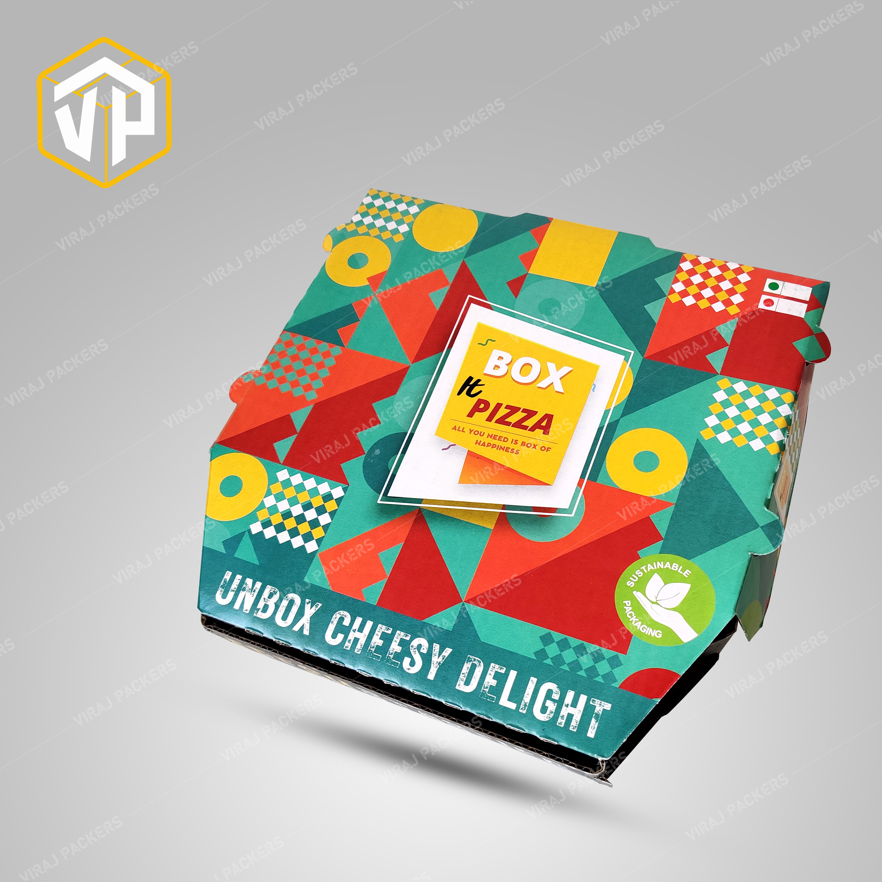 Parata Packaging Box With Multicolor Art - Paper Material, Customized Size, Glossy Lamination, Uv Offset Printing | Eco-friendly, Customizable Design For Retail Display