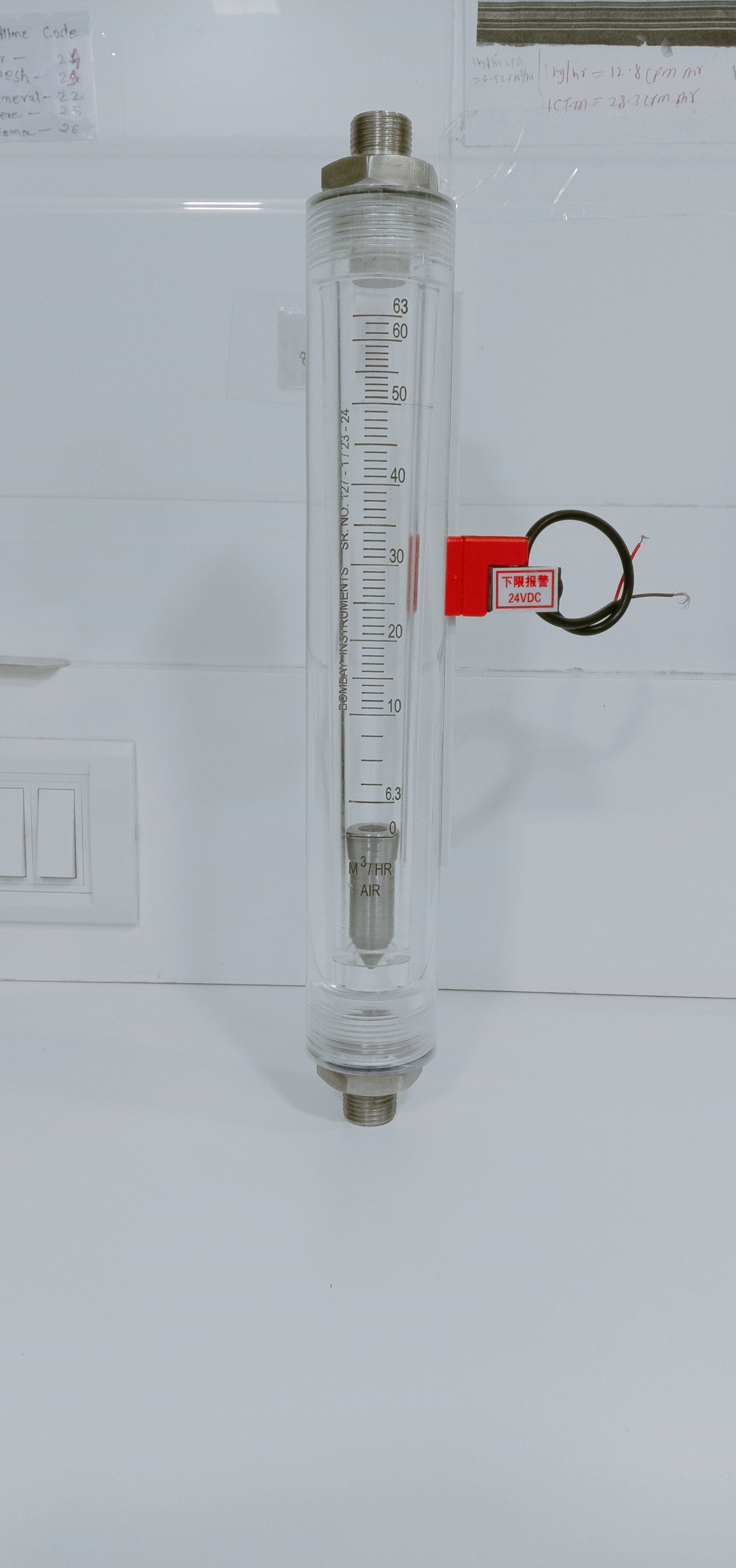 Round Body Rotameter With Alarm Switch - Material: Ss.304/ss.316/m.s/pp