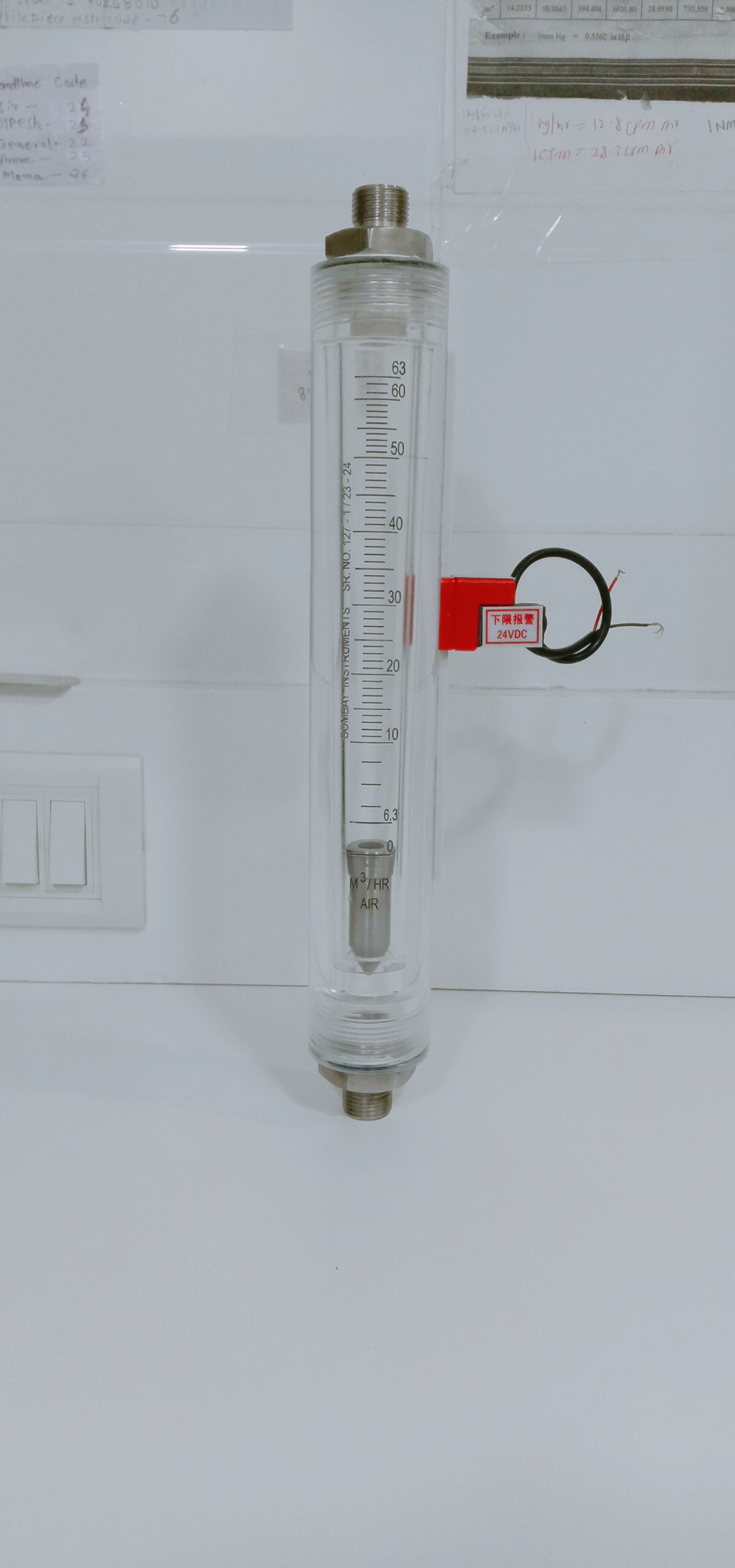 Round Body Rotameter With Alarm Switch - Material: Ss.304/ss.316/m.s/pp
