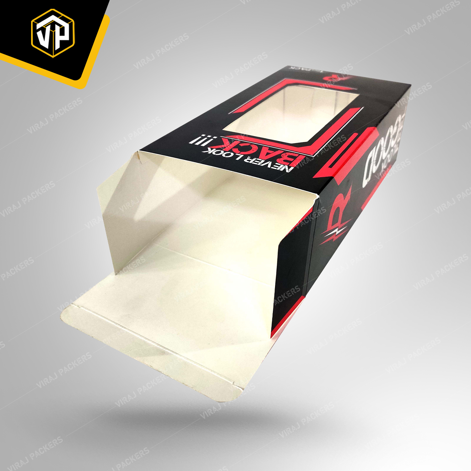 Garment Packaging Box With Window Cut Design - Paper, Customized Size, Glossy Lamination | Eco-friendly, Uv Offset Printing, Stylish Presentation