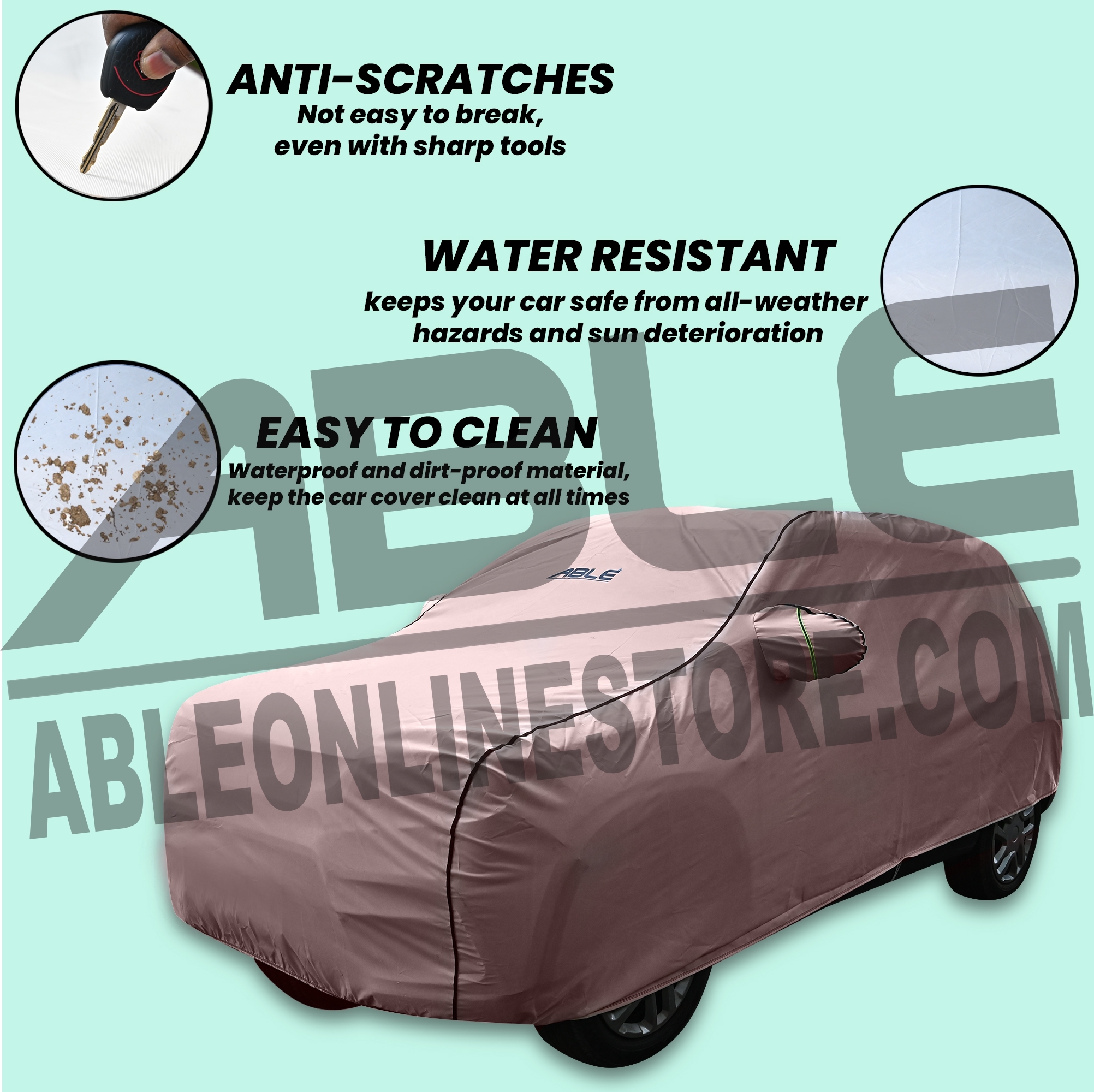 Crystal Uly Coating Waterproof And Water Repellent - Color: Grey