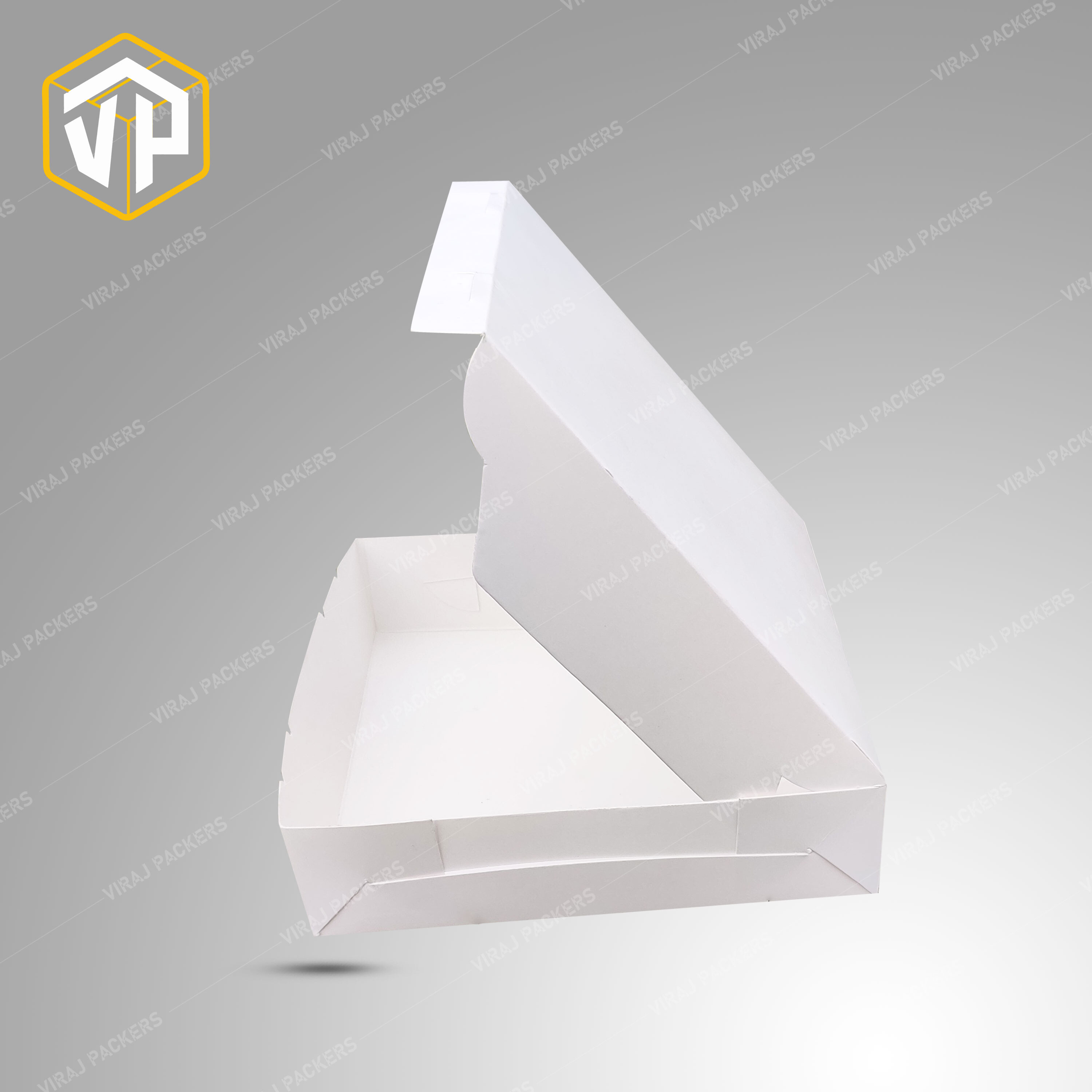 Paper Sandwich Packaging Box Manufacturer - Eco-friendly Paper, 6.75x6.75x1.75 Inches, Glossy Lamination, Customizable Design For Secure Sandwich Presentation