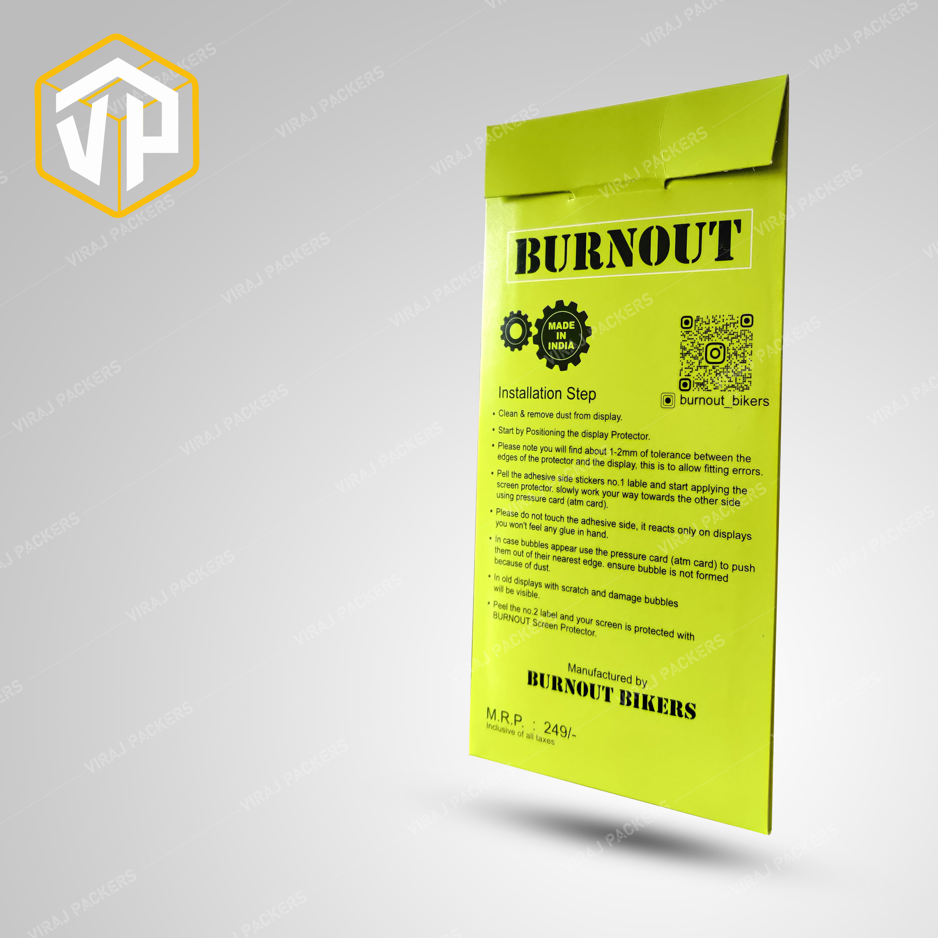 Screen Protector Packaging Cover - Durable Paper Material, Customized Size, Glossy Lamination Finish, Rectangular Shape, Uv Offset Printing | Secure Closure, Enhanced Product Presentation, Ideal For Retail