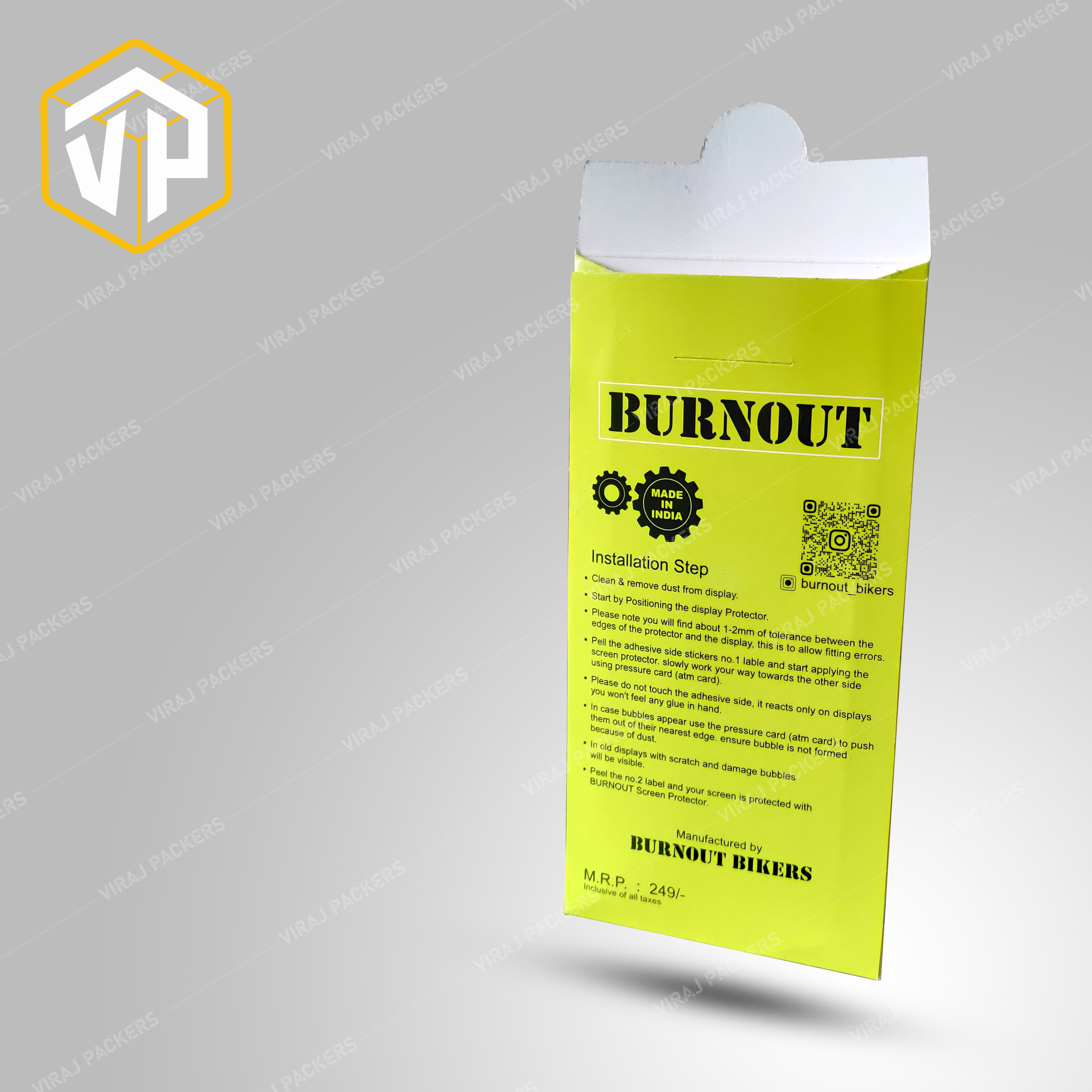 Screen Protector Packaging Cover - Durable Paper Material, Customized Size, Glossy Lamination Finish, Rectangular Shape, Uv Offset Printing | Secure Closure, Enhanced Product Presentation, Ideal For Retail