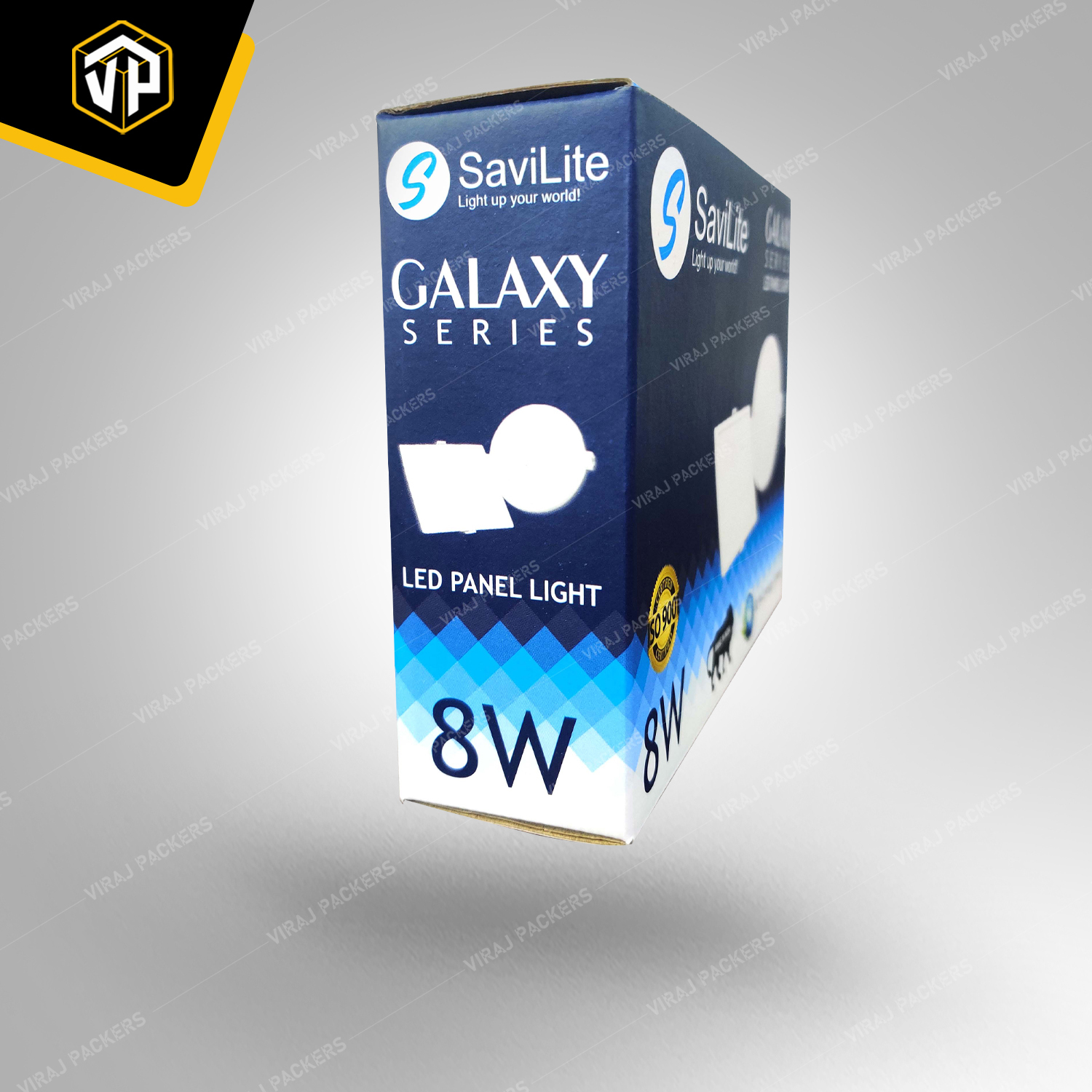 Customized Led Panel Light Packaging Box - Paper Material, Customized Size, Rectangular Shape, Glossy Lamination Finish | Uv Offset Printing, Professional Brand Presentation