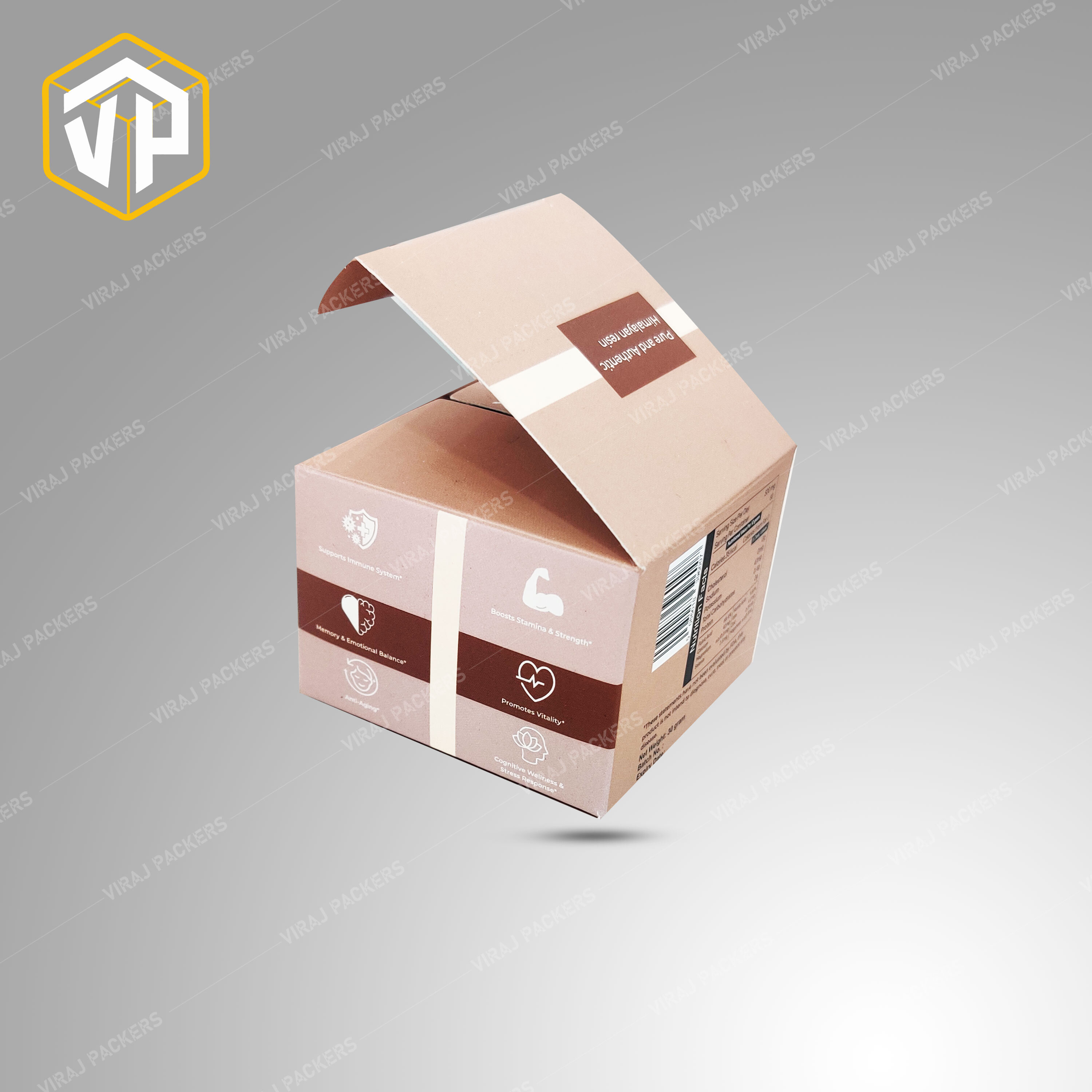 Premium Quality Shilajit Packaging Box - Finishing: Matte Lamination