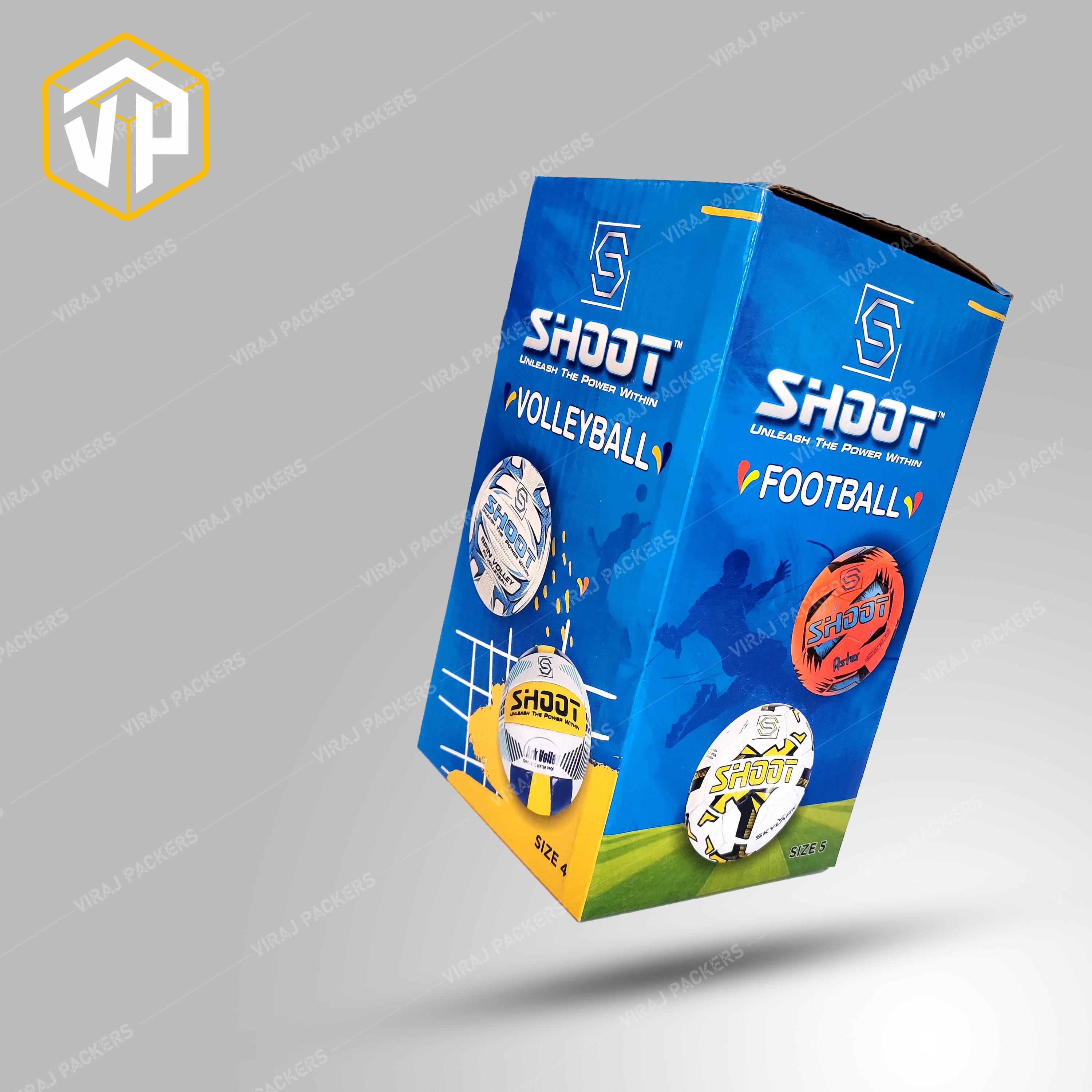 Foot Ball Packaging Box - Durable Paper Material, Customized Size & Design, Glossy Lamination Finish, Uv Offset Printing Options | Secure Storage, Stylish Presentation