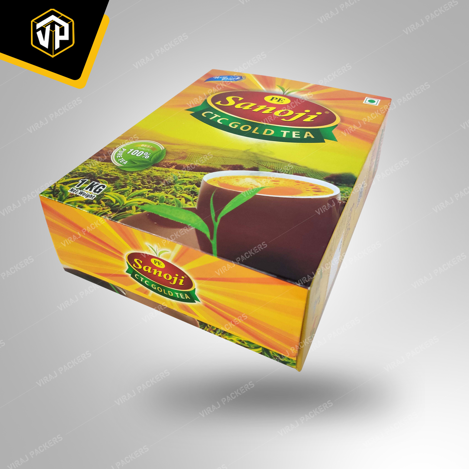 Tea Packaging Box With Glossy Lamination Finishing - High-quality Materials , Customizable Size And Design For Luxurious Tea Presentation