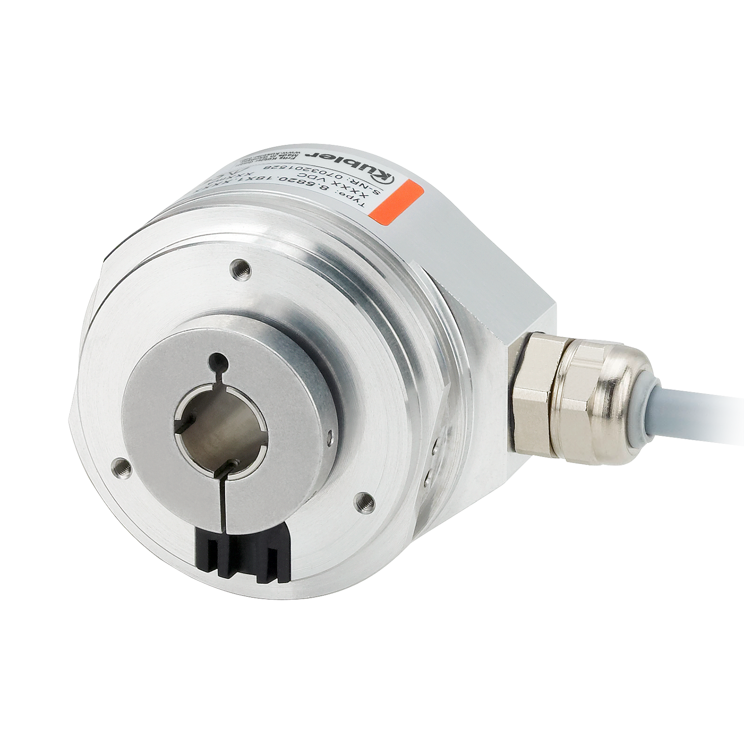 Incremental Encoder - Stator Coupling, 63 Mm Diameter, Ip65 Rating | 360 Ppr, Push-pull, 1 Year Warranty, Silver Color