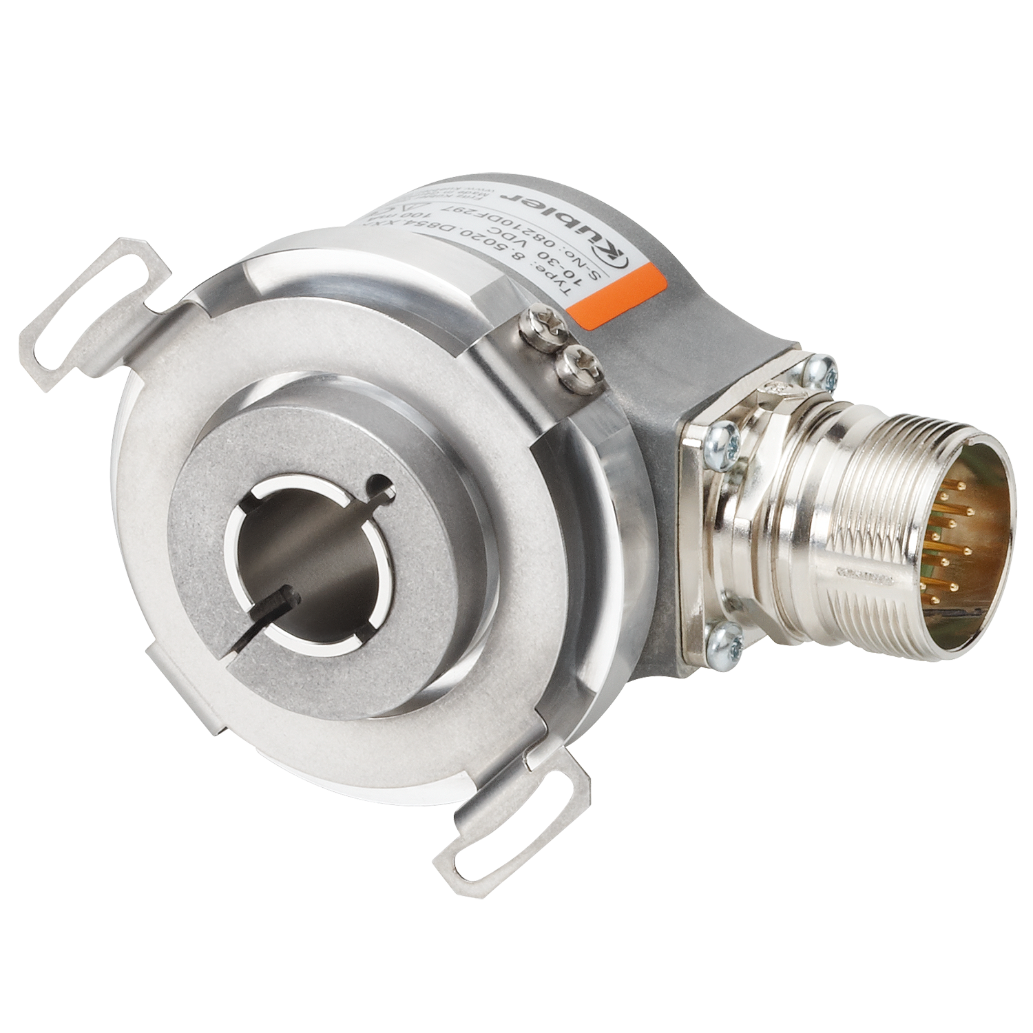 Incremental Encoder - Stator Coupling, 63 Mm Diameter, Ip65 Rating | 360 Ppr, Push-pull, 1 Year Warranty, Silver Color